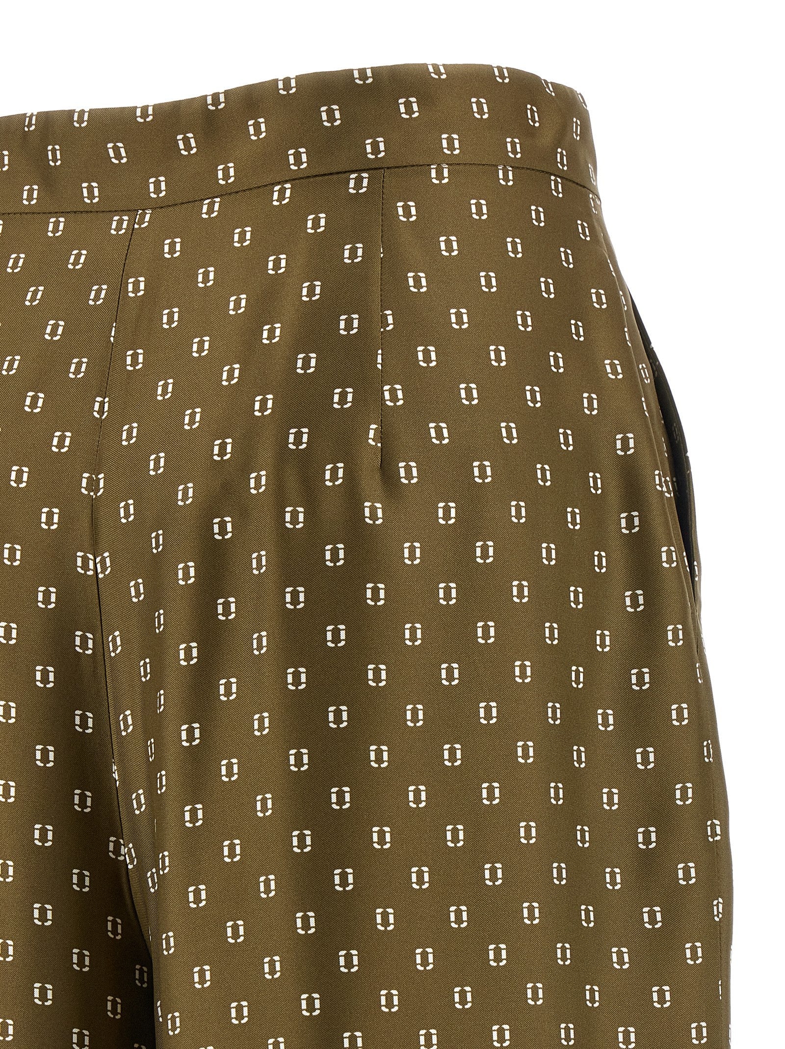 Elevate your style with Max Mara Bicolor Silk Casual Pants from the MAX MARA STUDIO collection, crafted in luxurious silk twill for timeless sophistication.