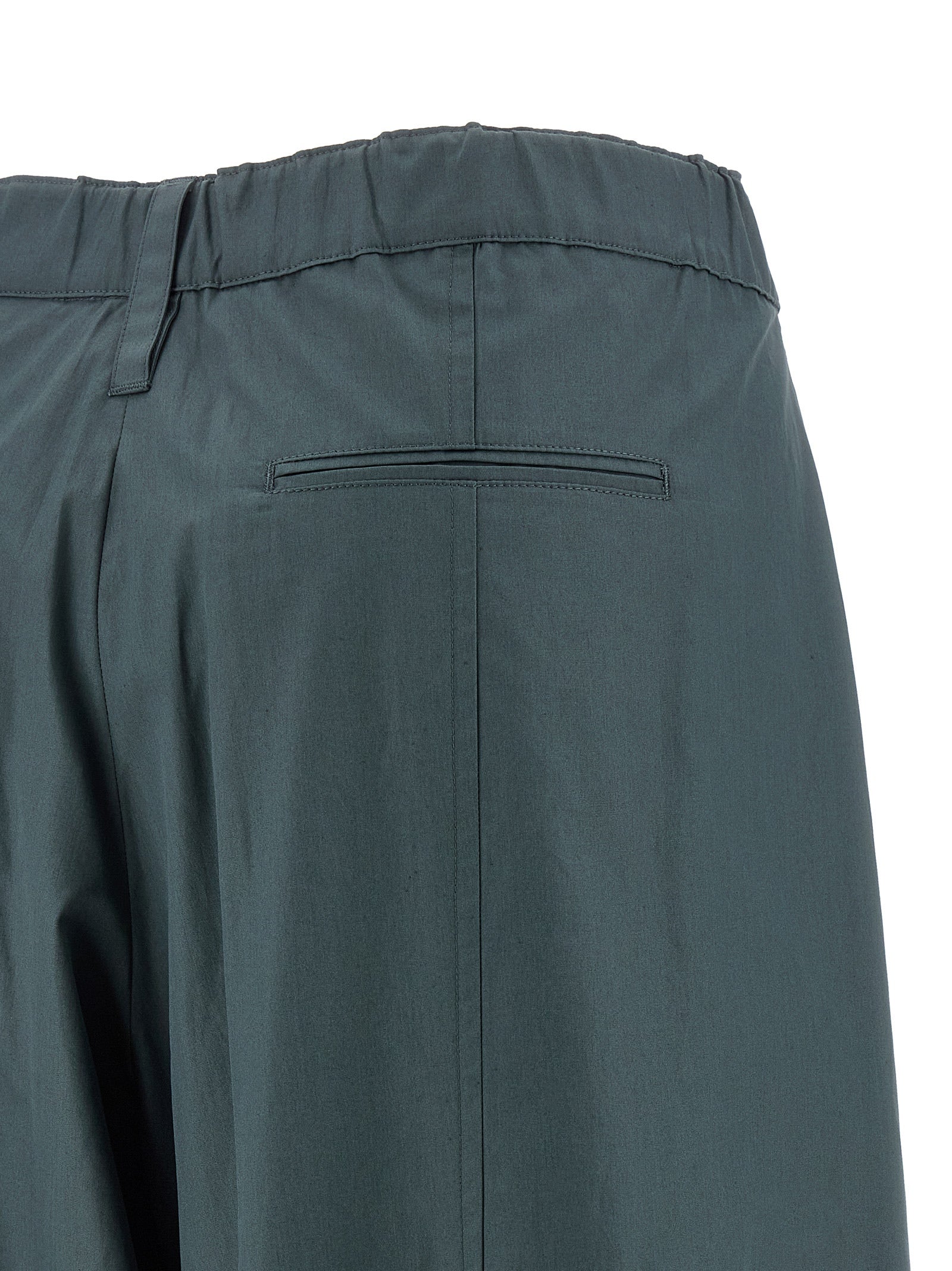 Elevate your wardrobe with S Max Mara's Blue Cotton Flared Pants, a blend of exquisite craftsmanship and contemporary elegance, perfect for any occasion.