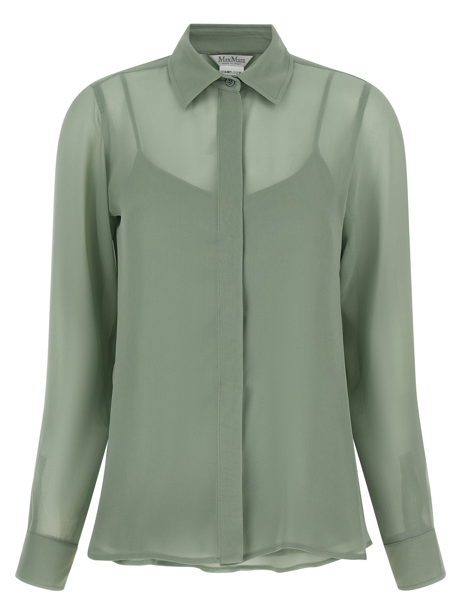 Max Mara Bicolor Silk Blouse - Artisanal Luxury Elegance