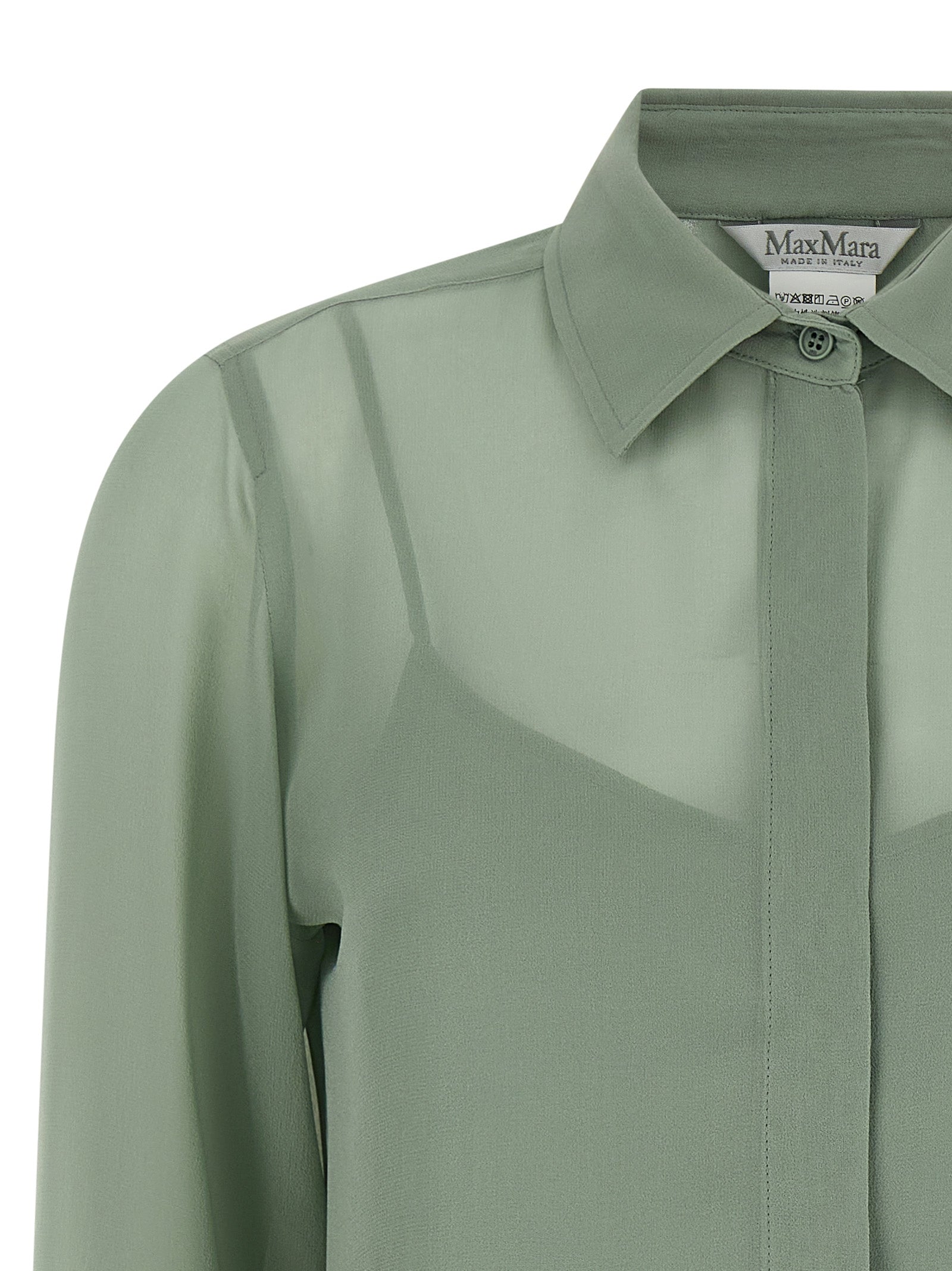 Max Mara Bicolor Silk Blouse - Artisanal Luxury Elegance