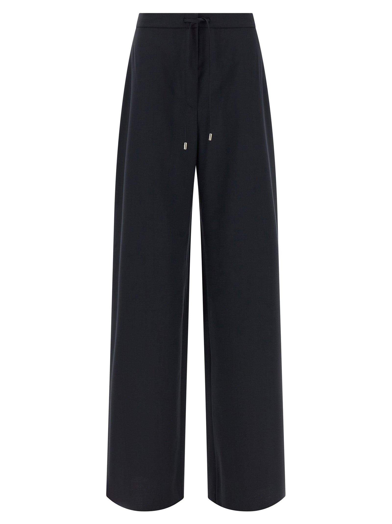 Elevate your wardrobe with Max Mara's Blue Virgin Wool Casual Pants, a timeless blend of exquisite craftsmanship and luxurious comfort, perfect for any sophisticated occasion.
