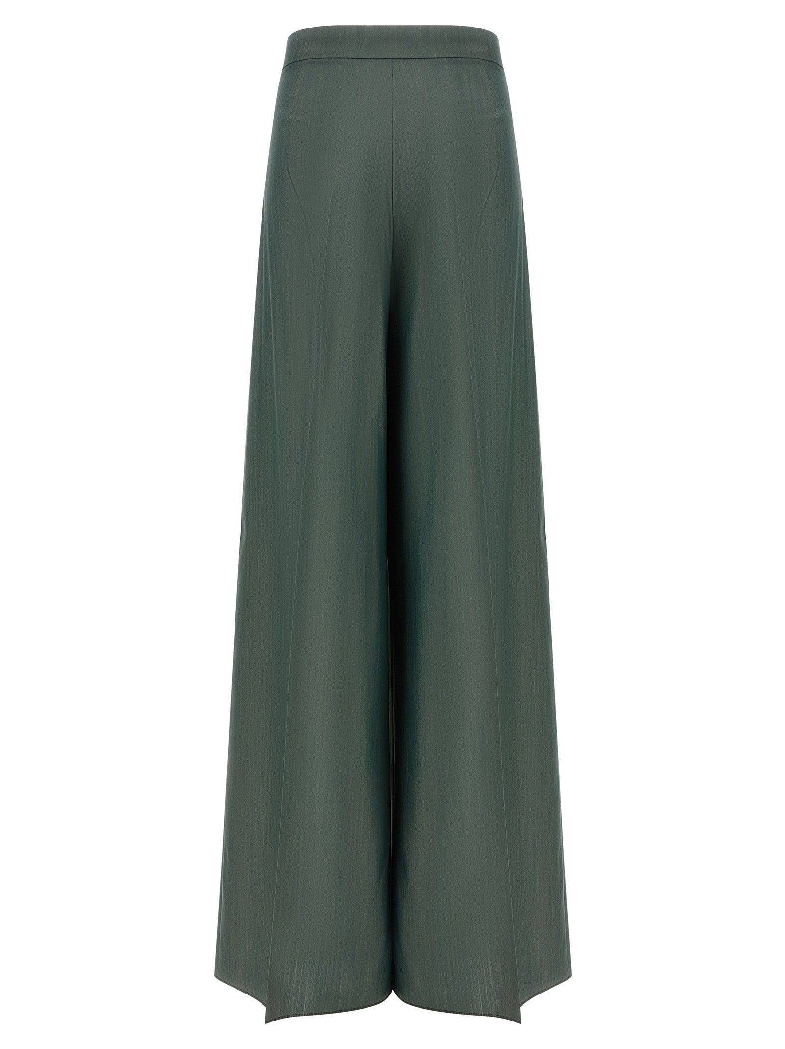 Discover the Max Mara Bicolor Virgin Wool Casual Pants, a masterful blend of 75% virgin wool and 25% silk, embodying timeless elegance and sophisticated craftsmanship.