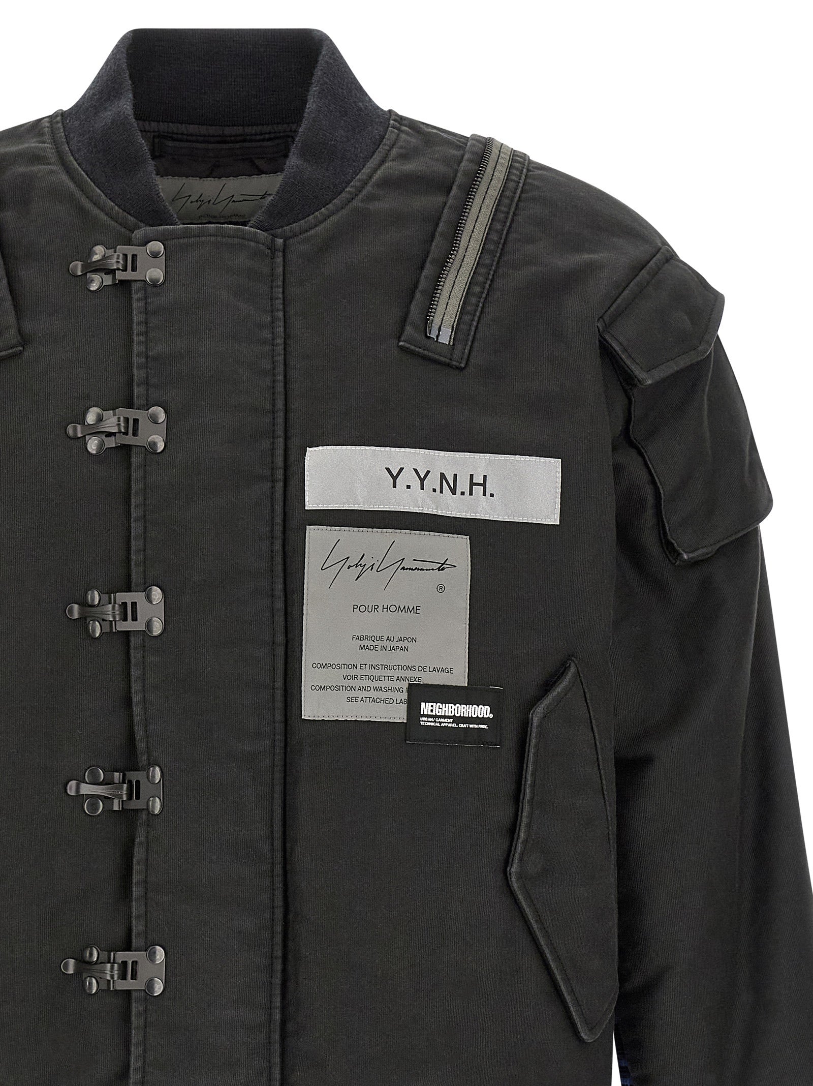 Yohji Yamamoto Black Cotton Bomber