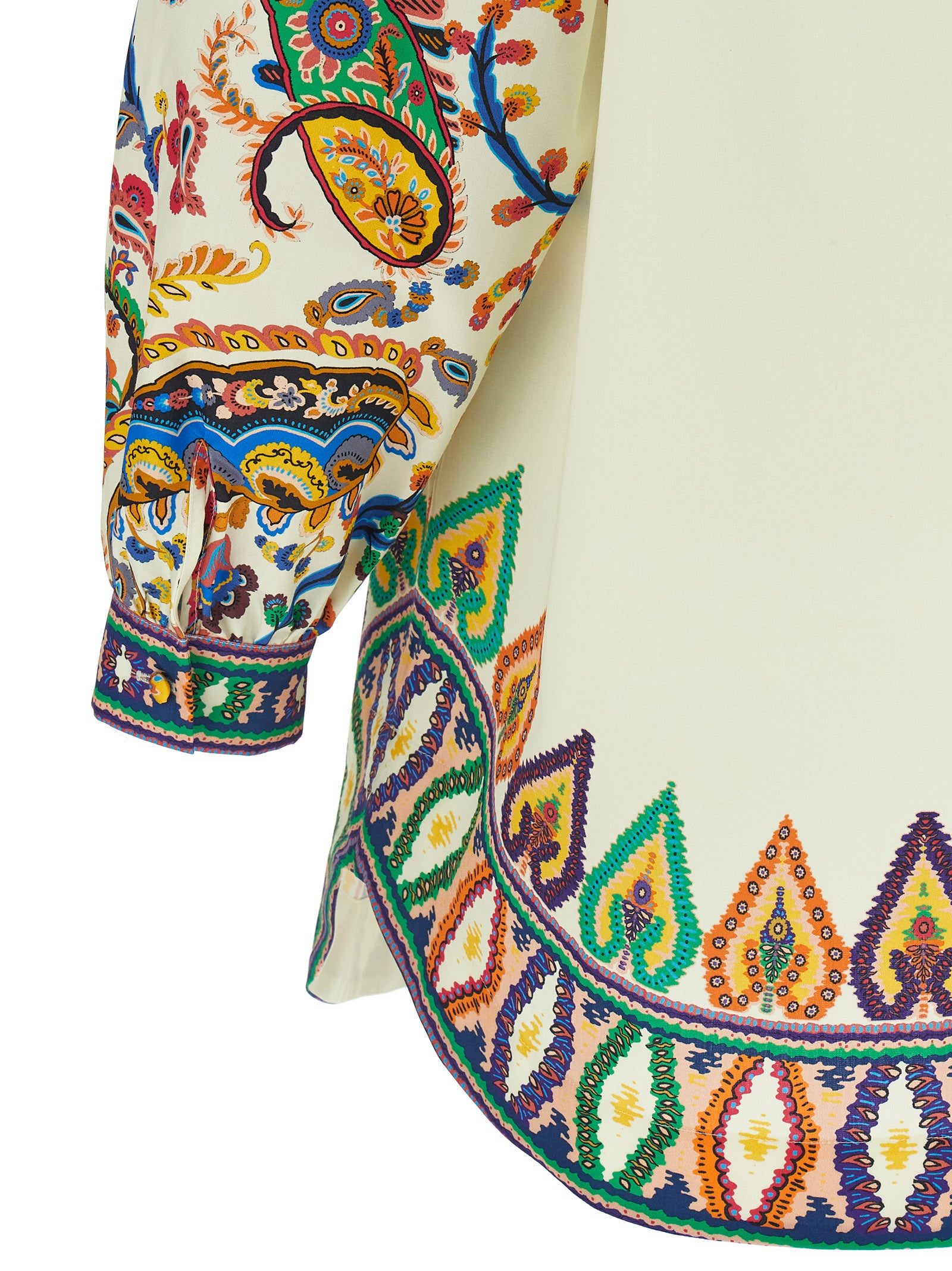 Discover the Etro Multicolor Cotton Short Dress, a masterpiece of exquisite craftsmanship and vibrant artistry, perfect for those who embody elegance and sophistication.