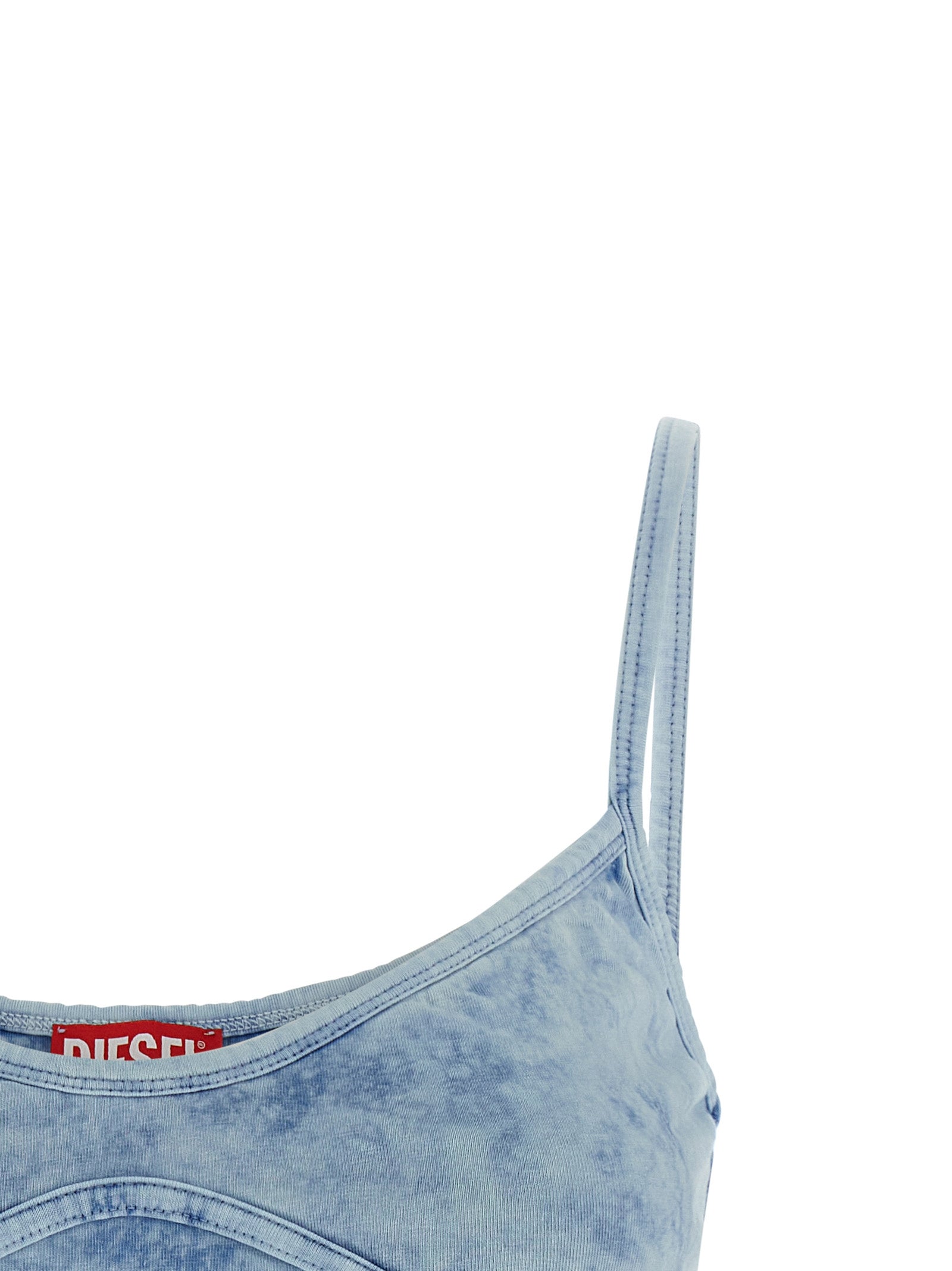 Diesel Blue Cotton Top | Artisanal Luxury Fashion Statement