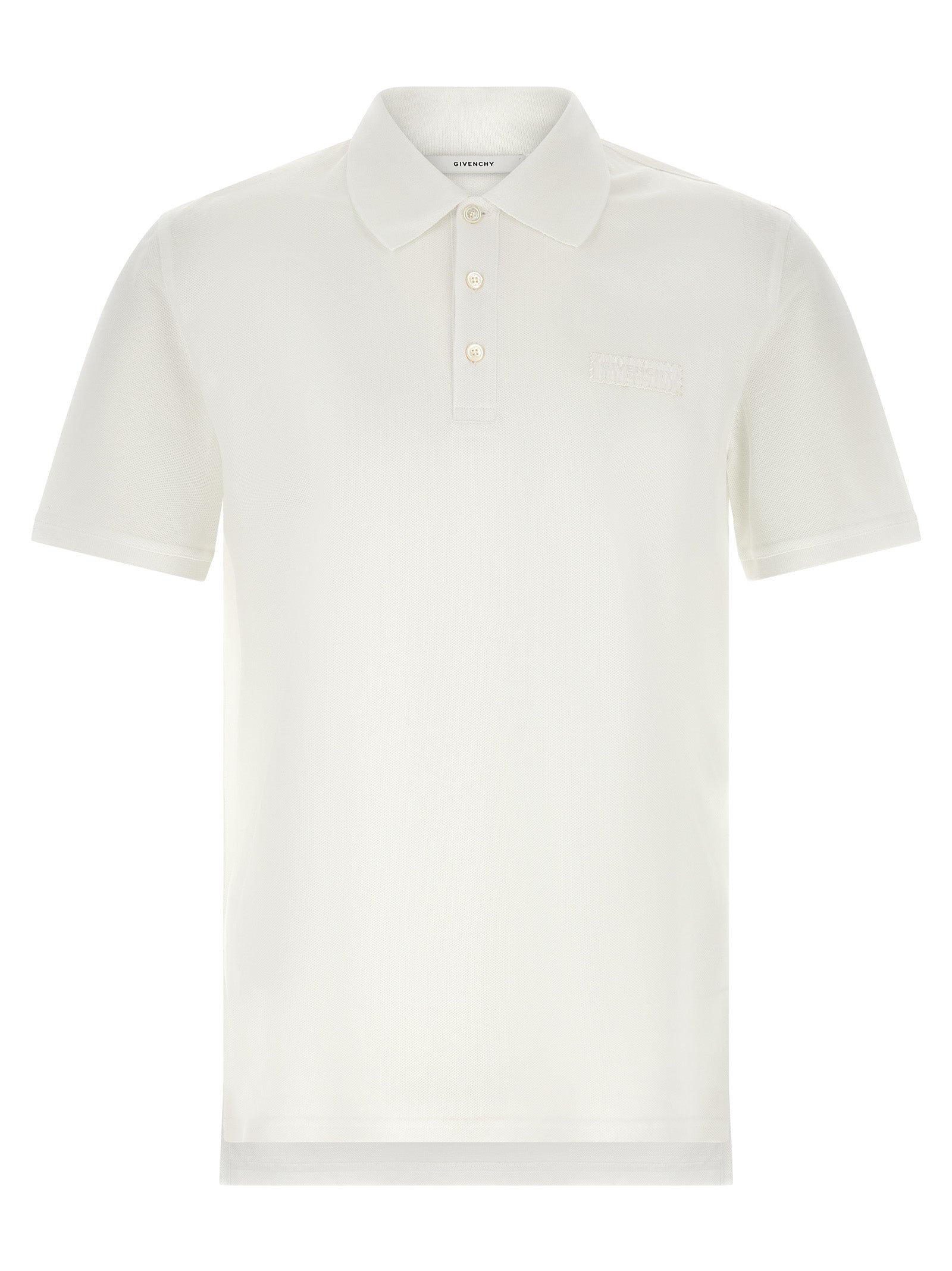 Givenchy White Cotton Polo Shirt | Artisanal Luxury Fashion