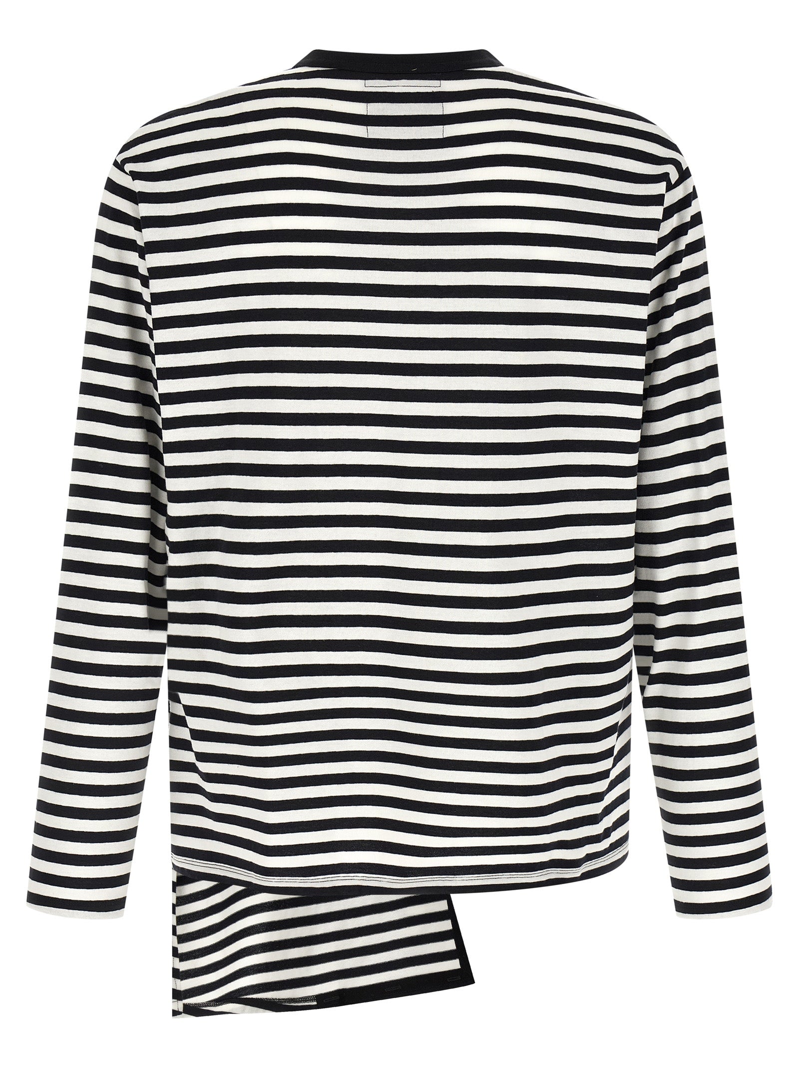 Discover the Yohji Yamamoto Bicolor Cotton Cardigan, a masterpiece of artisanal elegance crafted from 100% cotton, embodying avant-garde luxury and timeless sophistication.