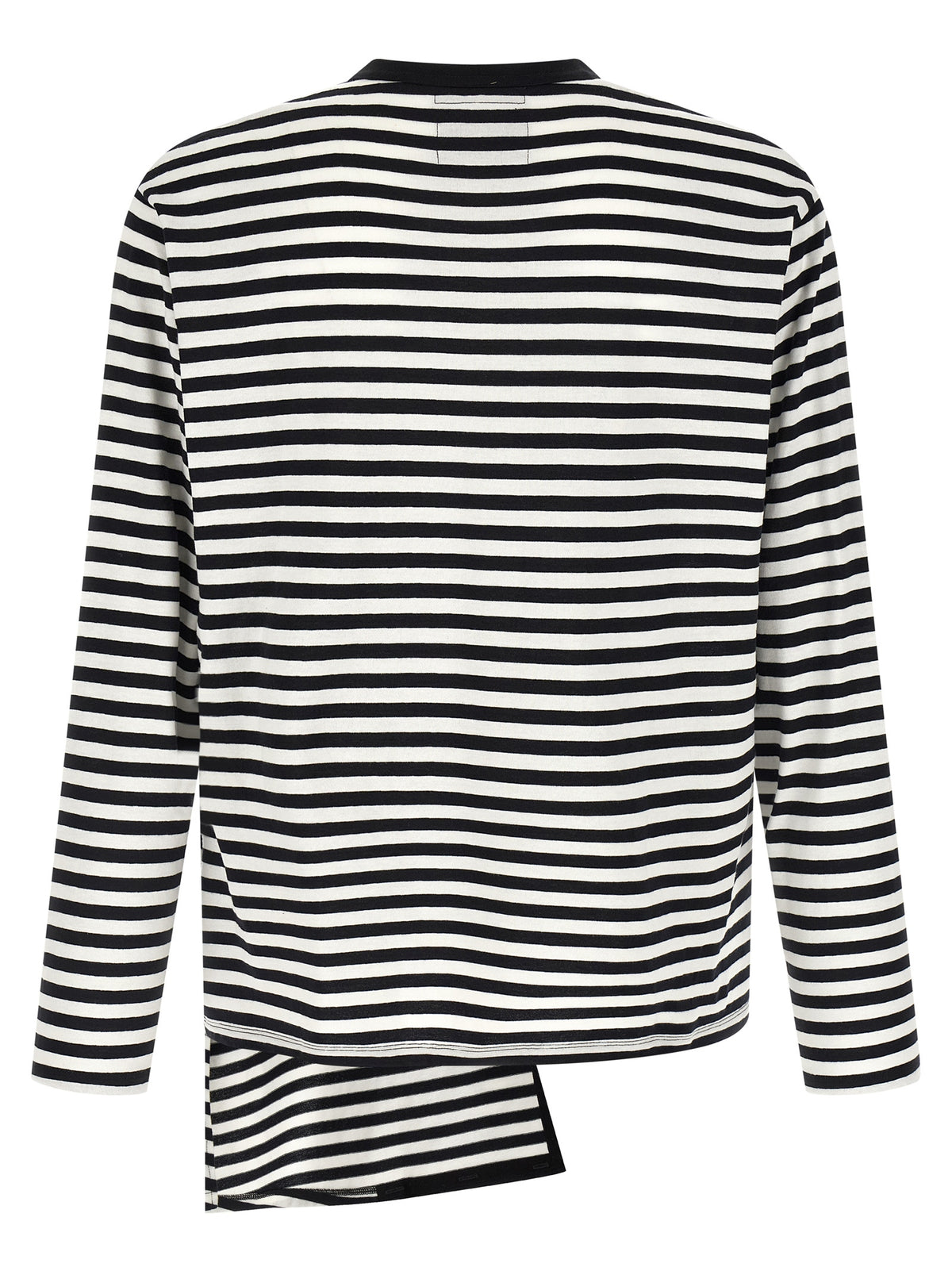 Elevate your wardrobe with the Yohji Yamamoto Bicolor Cotton Cardigan, a masterpiece of artisanal elegance crafted from sumptuous cotton, embodying avant-garde luxury and timeless sophistication.
