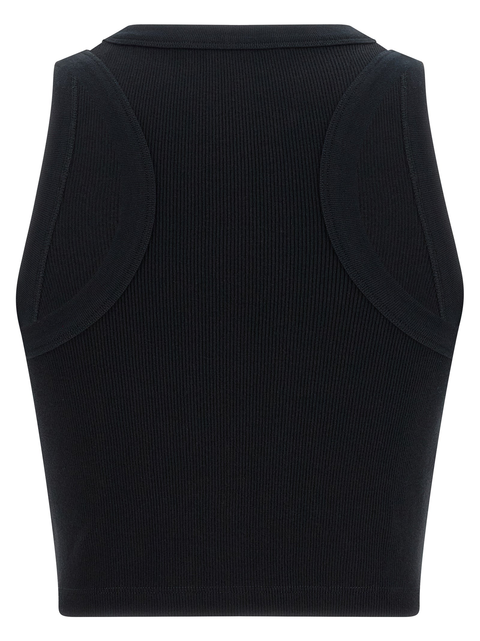 Givenchy Black Cotton Sleeveless T-Shirt - Designer Couture Elegance