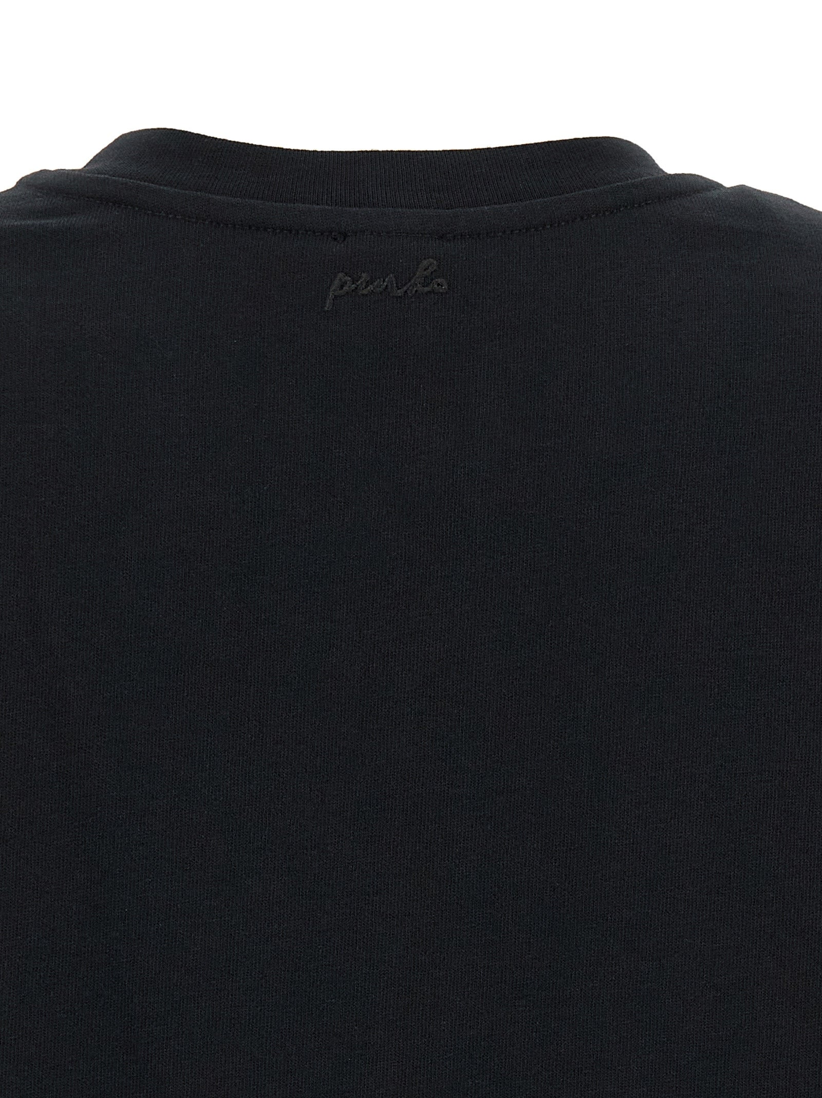 Elevate your style with PINKO's Myranda T-shirt, a luxurious black cotton staple that embodies contemporary elegance and refined sophistication for every occasion.