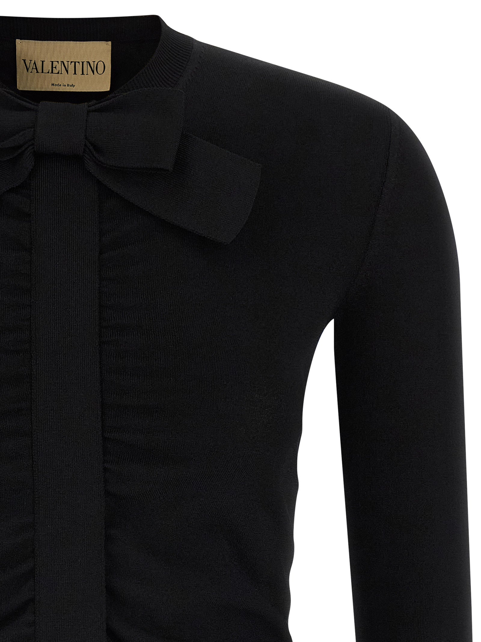 Valentino Garavani Black Viscose Cardigan