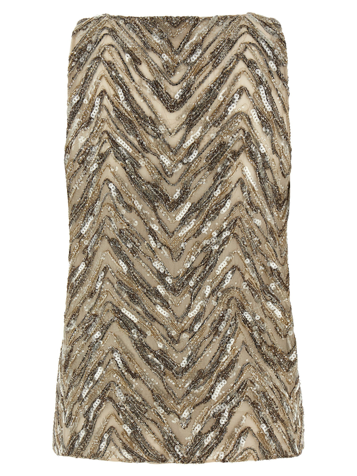 Indulge in the artisanal elegance of the Brunello Cucinelli Beige Silk Tank Top, a masterpiece of Italian craftsmanship, perfect for sophisticated occasions and timeless allure.