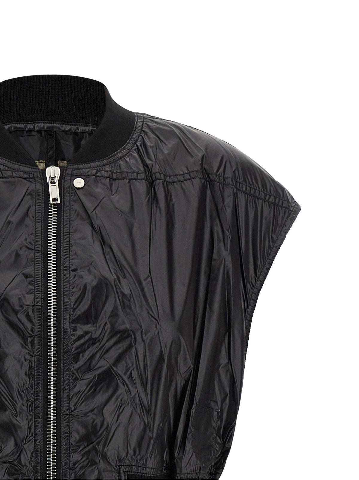 DRKSHDW Black Nylon Sleeveless Jacket