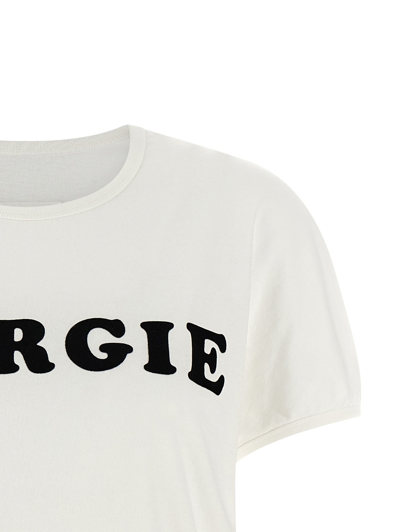 Discover the MM6 Maison Margiela White Cotton T-Shirt, a masterpiece of artisanal elegance, blending bold design and luxurious comfort for the discerning individual.