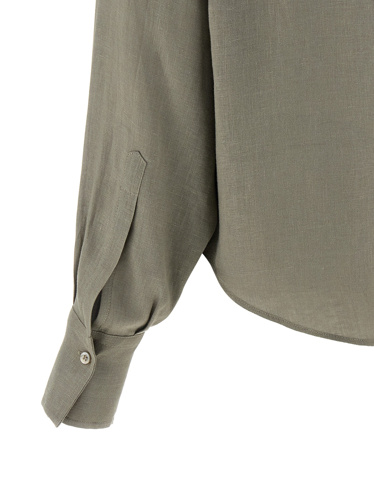 Brunello Cucinelli Bicolor Linen Blouse - Timeless Luxury Elegance