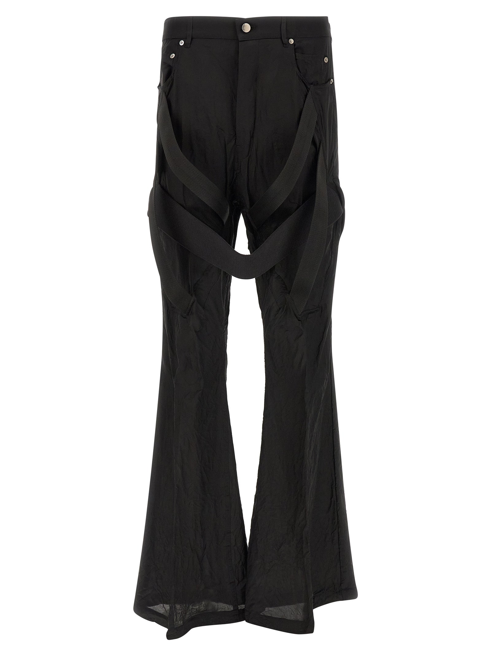 Rick Owens Black Copper Flared Pants - Exquisite Luxury Fashion