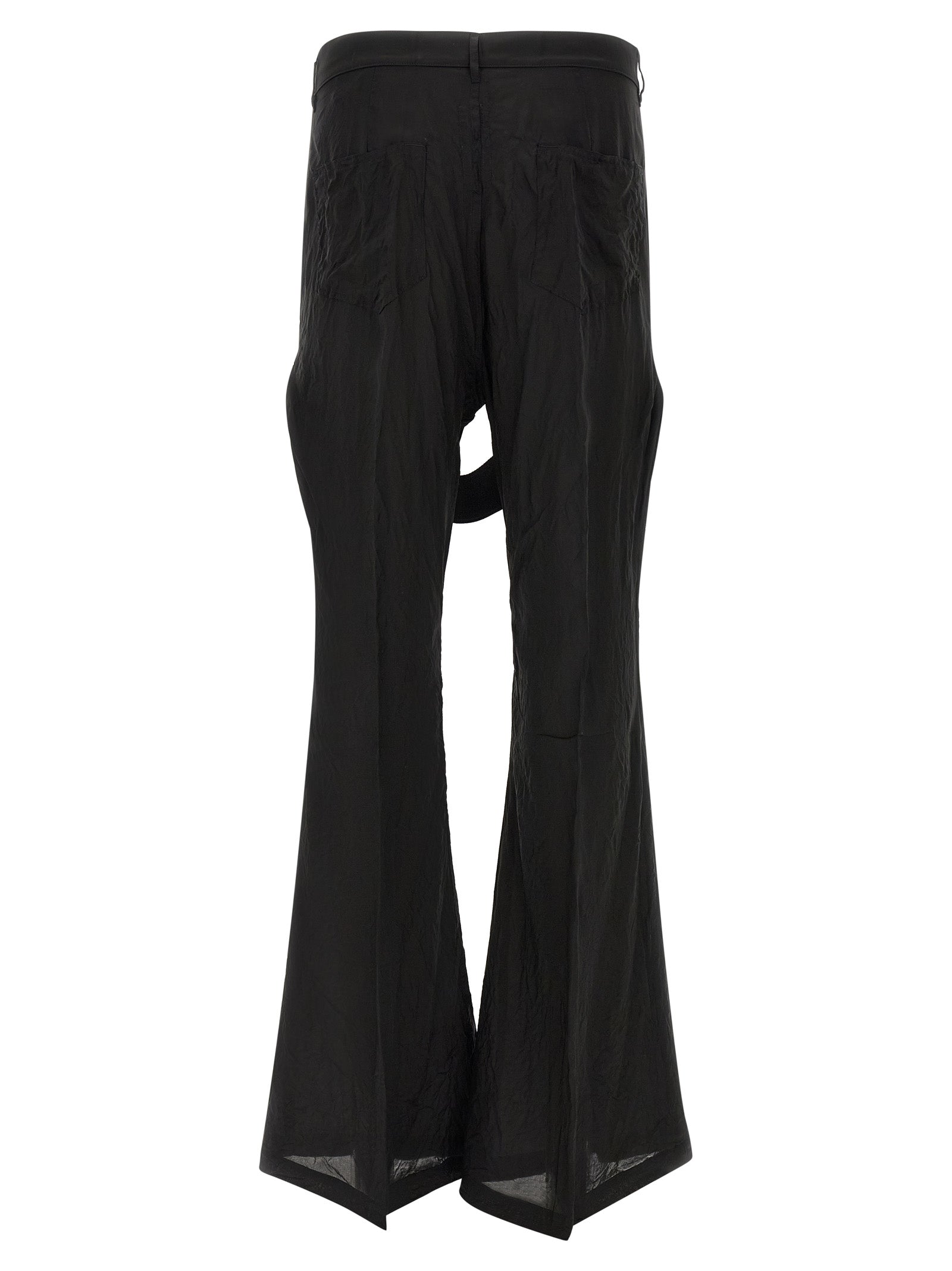 Rick Owens Black Copper Flared Pants - Luxury Fashion Redefined