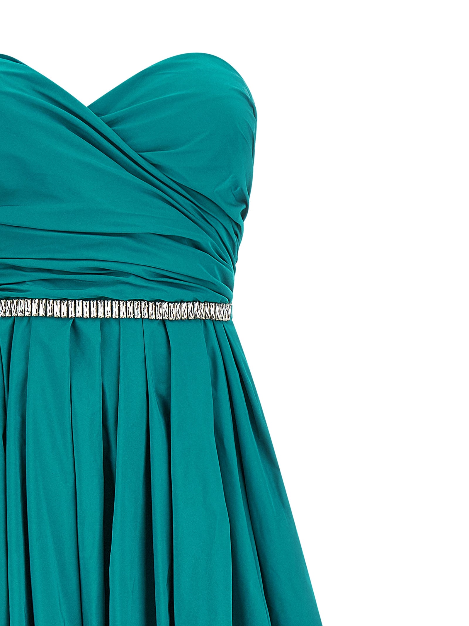 PINKO Bicolor Long Dress - Luxe Taffeta Couture Elegance
