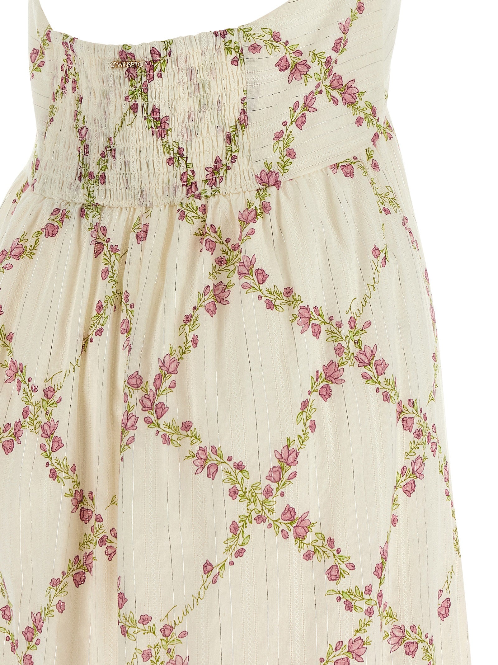 Experience the allure of the Twinset White Cotton Long Dress, a masterpiece of couture elegance crafted from premium materials, perfect for those who embody sophistication and grace.