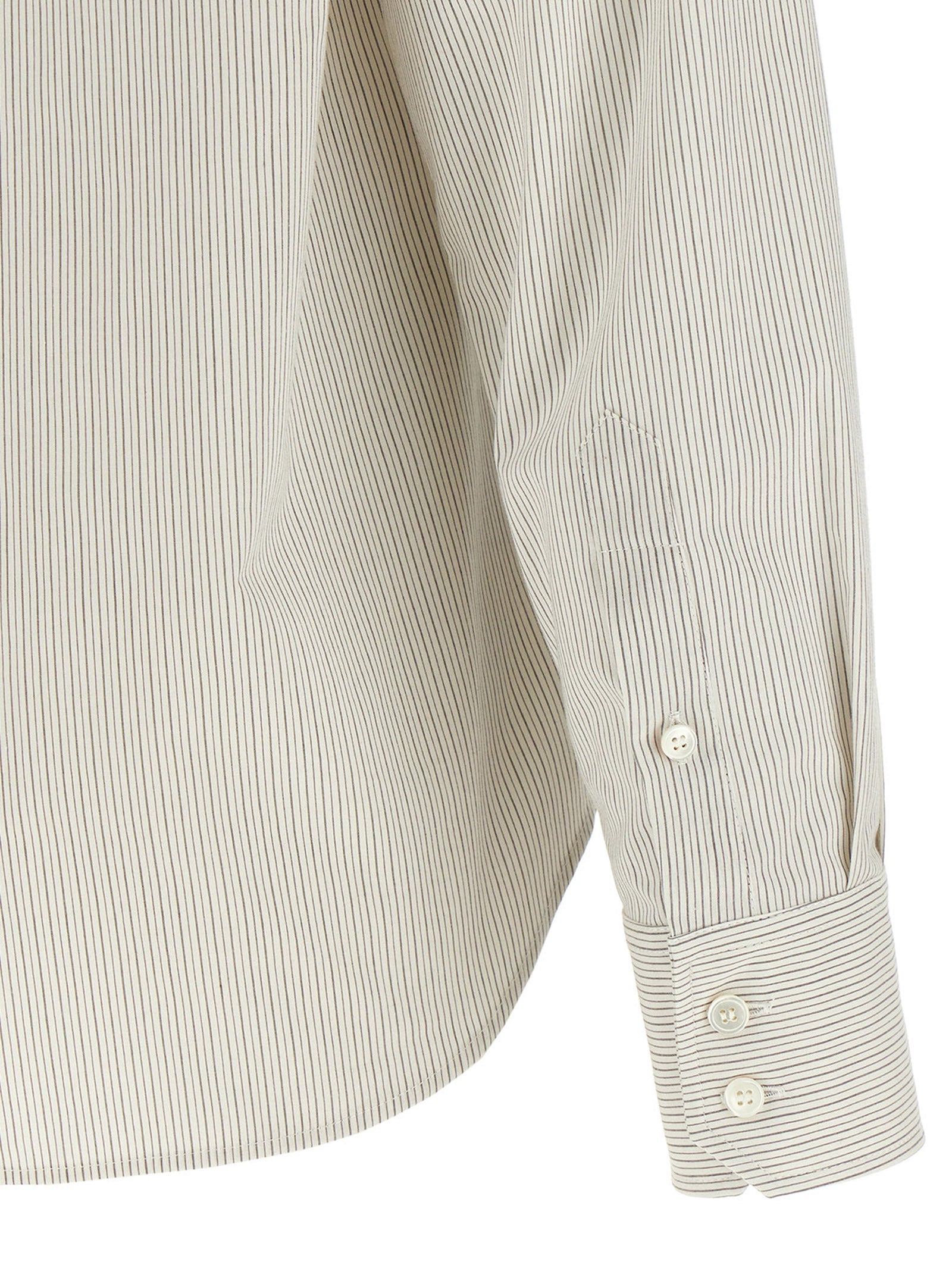Elevate your wardrobe with the MM6 Maison Margiela Gray Cotton Blouse, a masterpiece of Italian craftsmanship that embodies modern luxury and timeless elegance.
