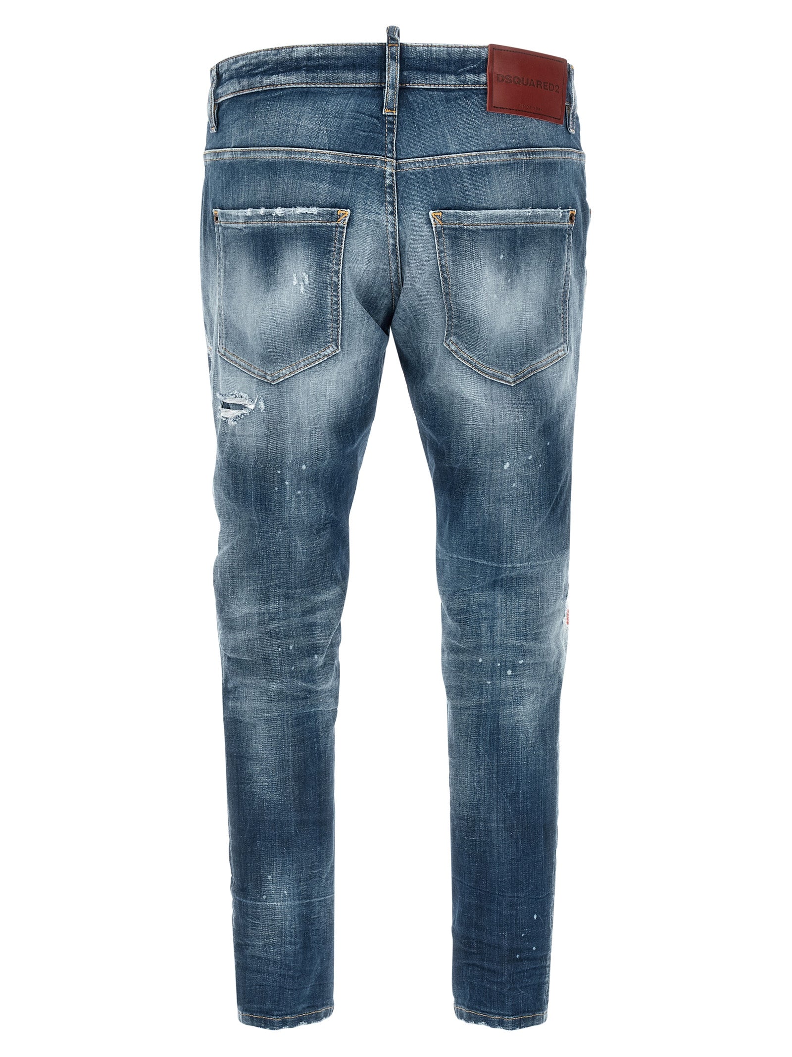 Dsquared² Blue Cotton Boyfriend Jeans - Designer Artisanal Denim