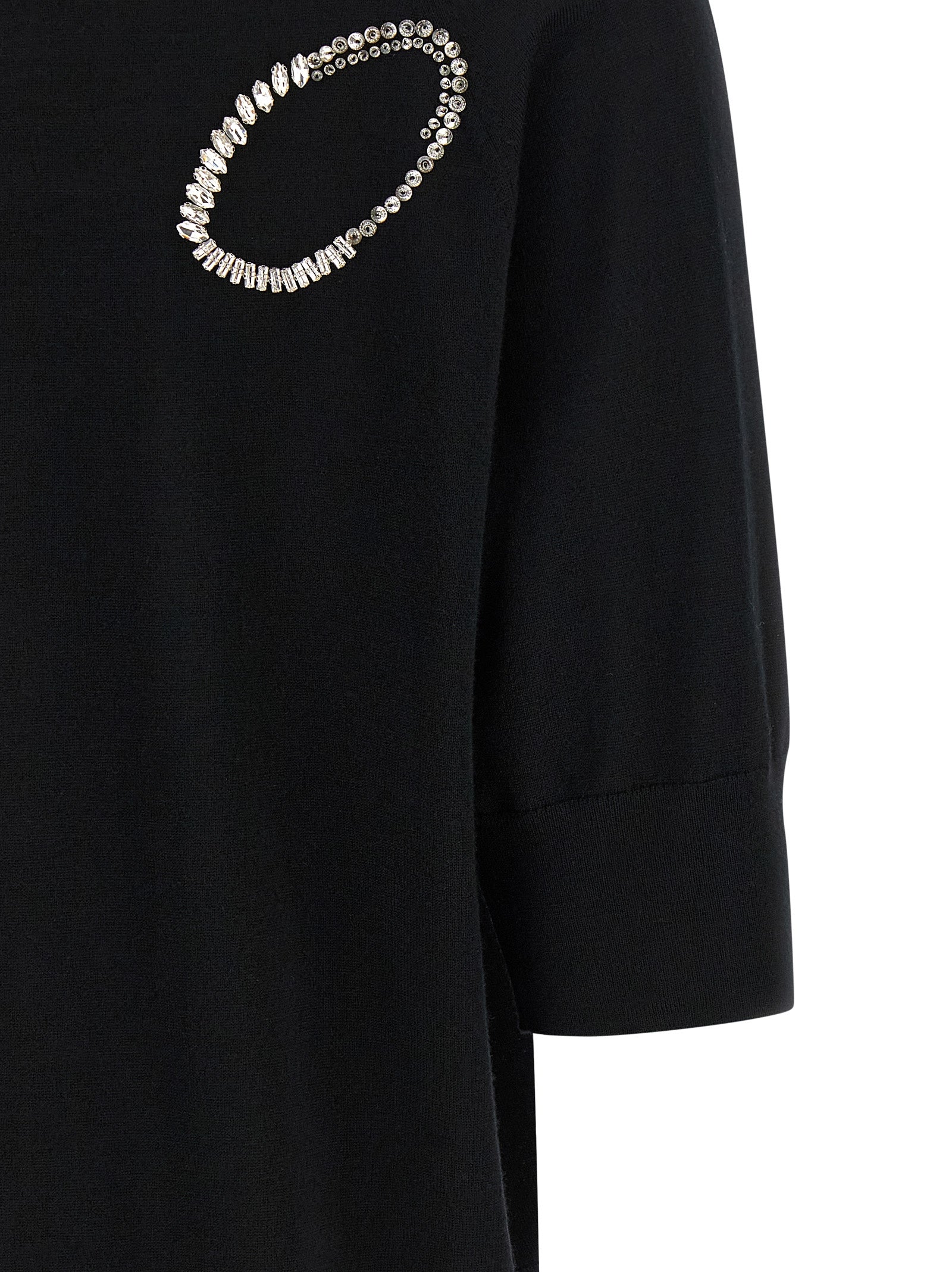Dries Van Noten Black Merino Wool Cardigan