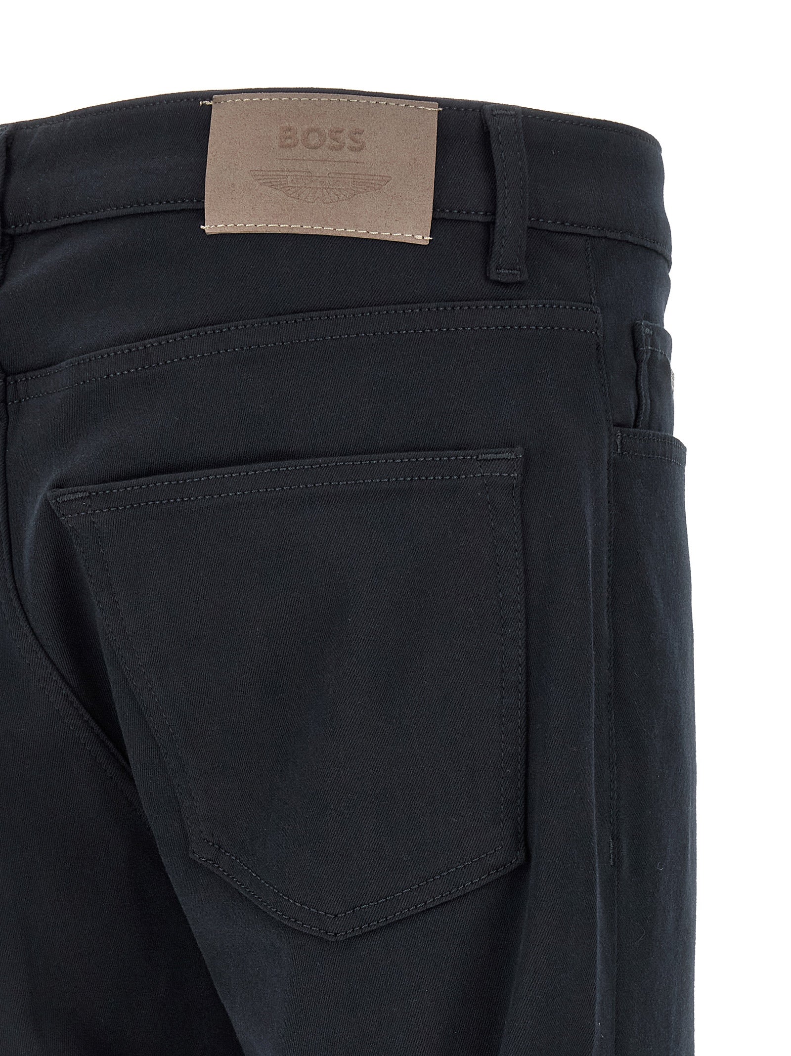 Hugo Boss Blue Straight-Leg Jeans - Designer Luxury Denim