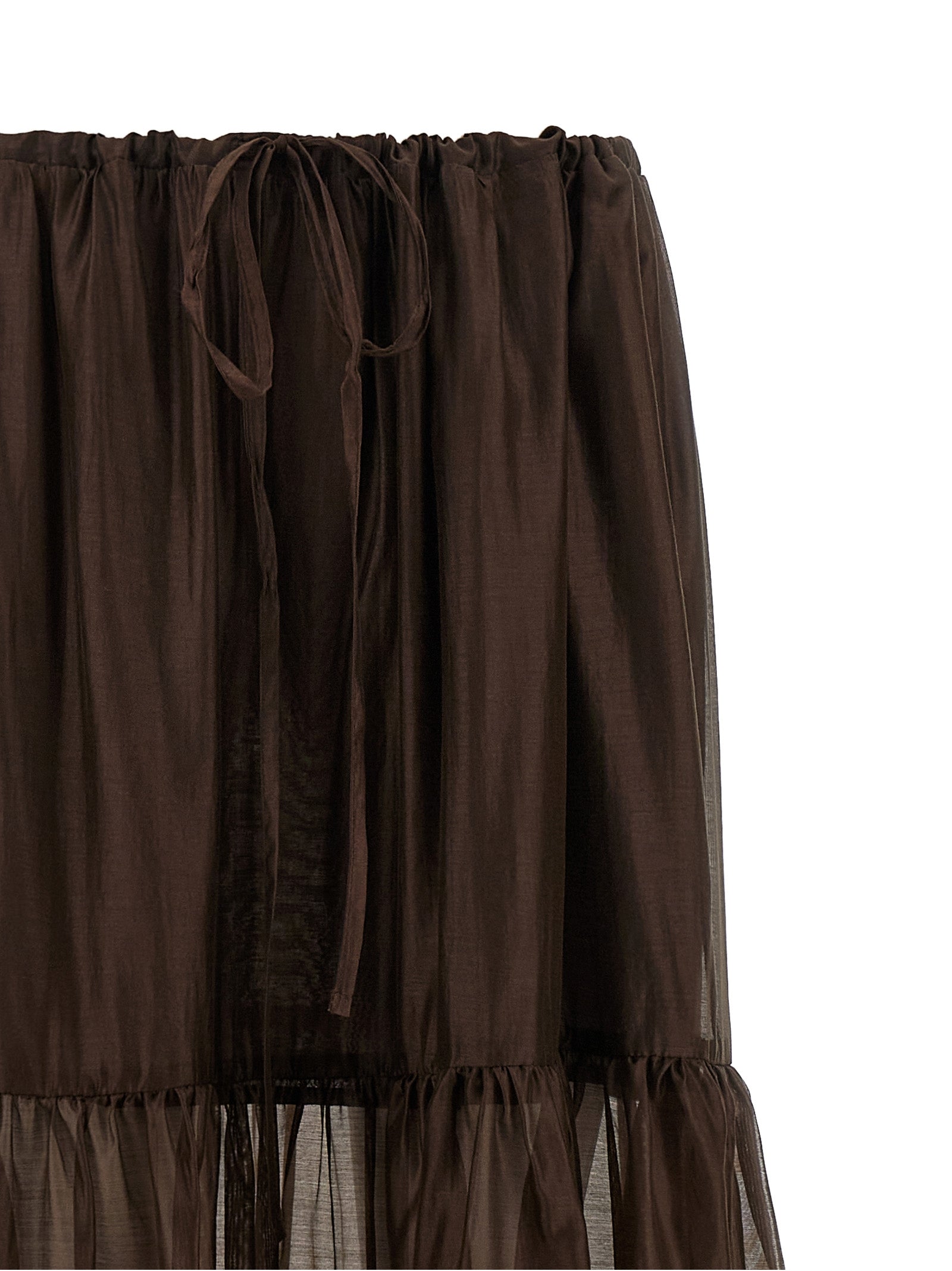 Twinset Brown Lycra Mini Skirt - Artisanal Elegance Redefined