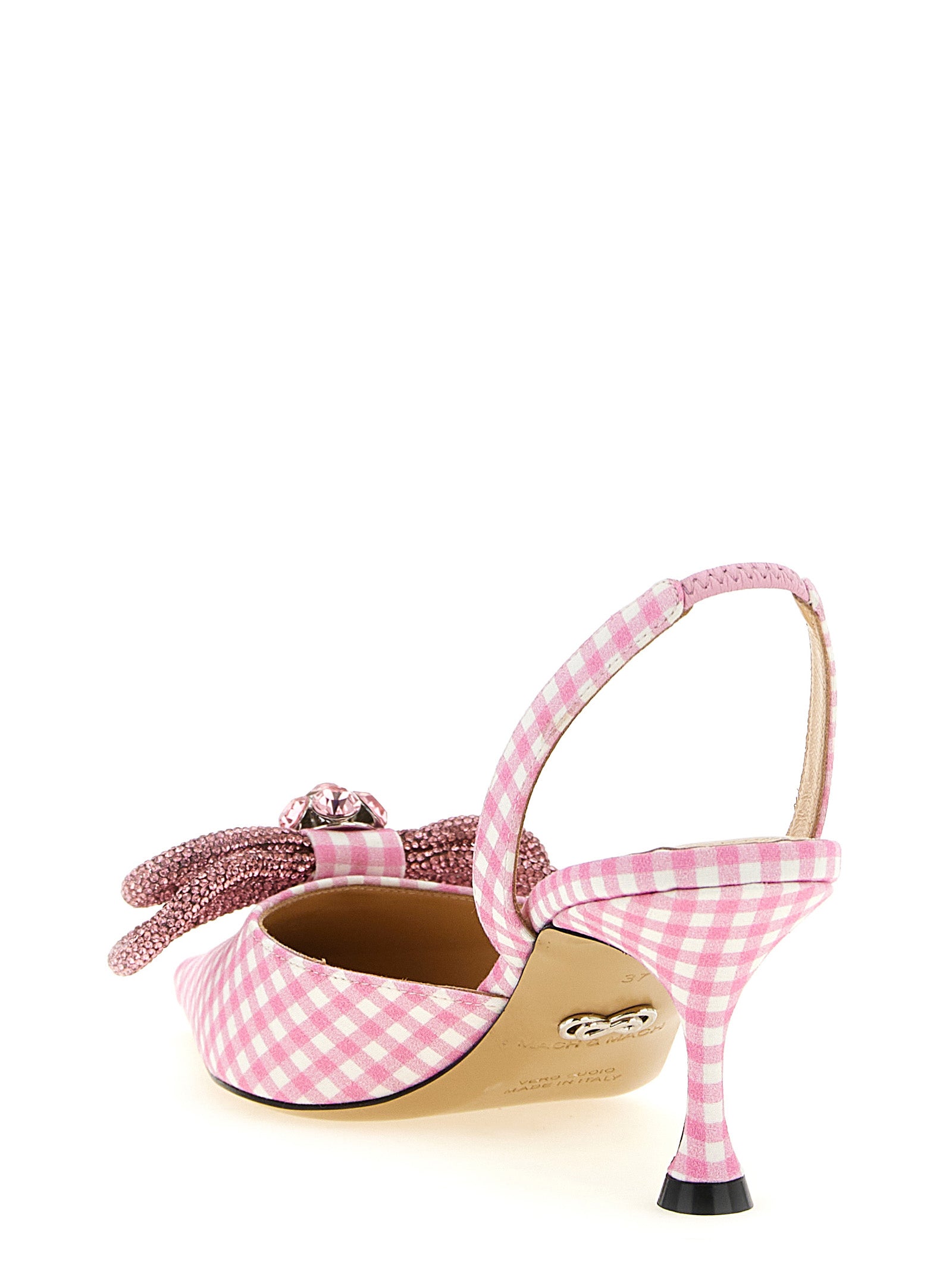 MACH & MACH Multicolor Cotton-Like Mid Heel Pumps