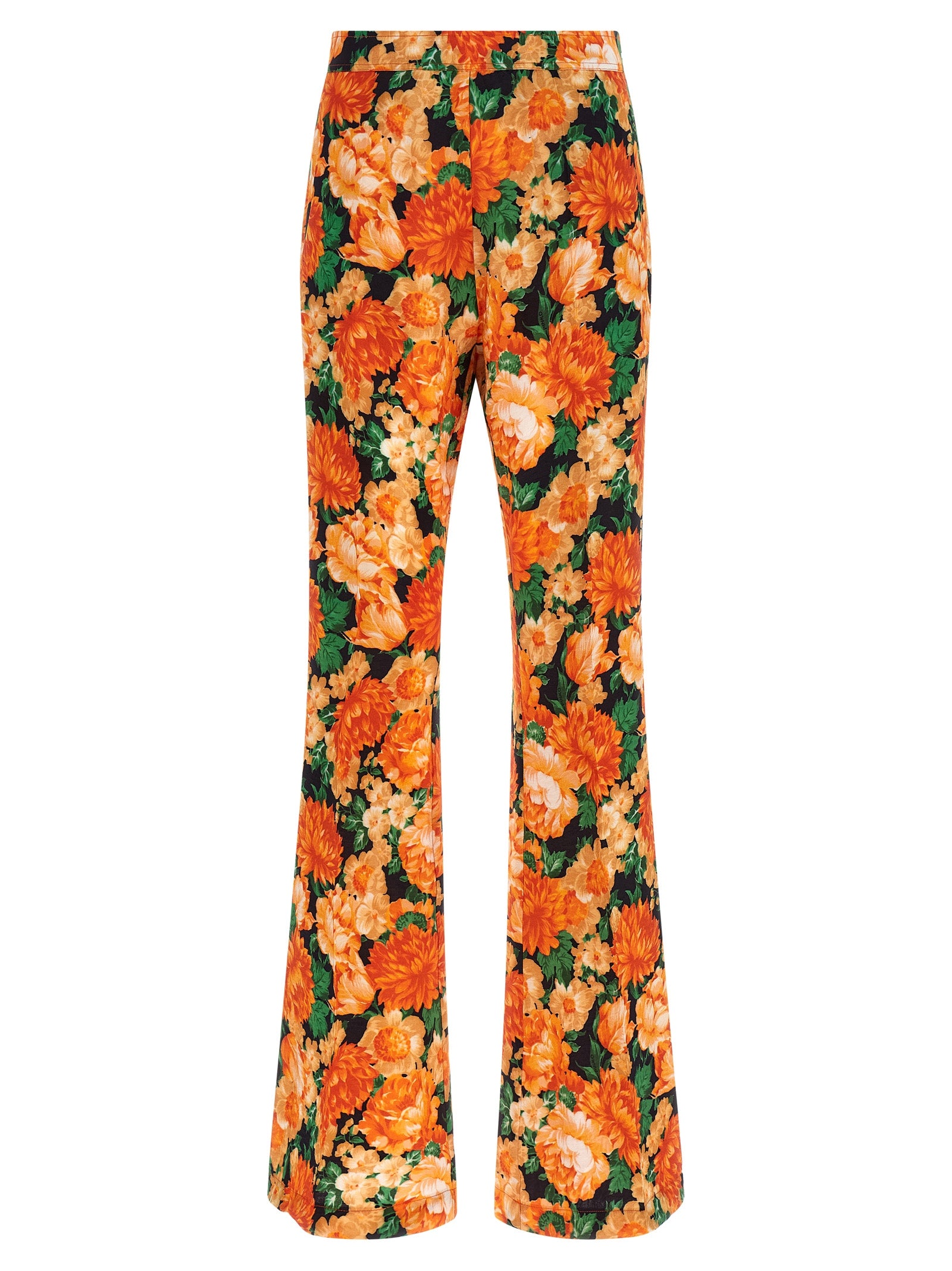 PINKO Orange Viscose Flared Pants