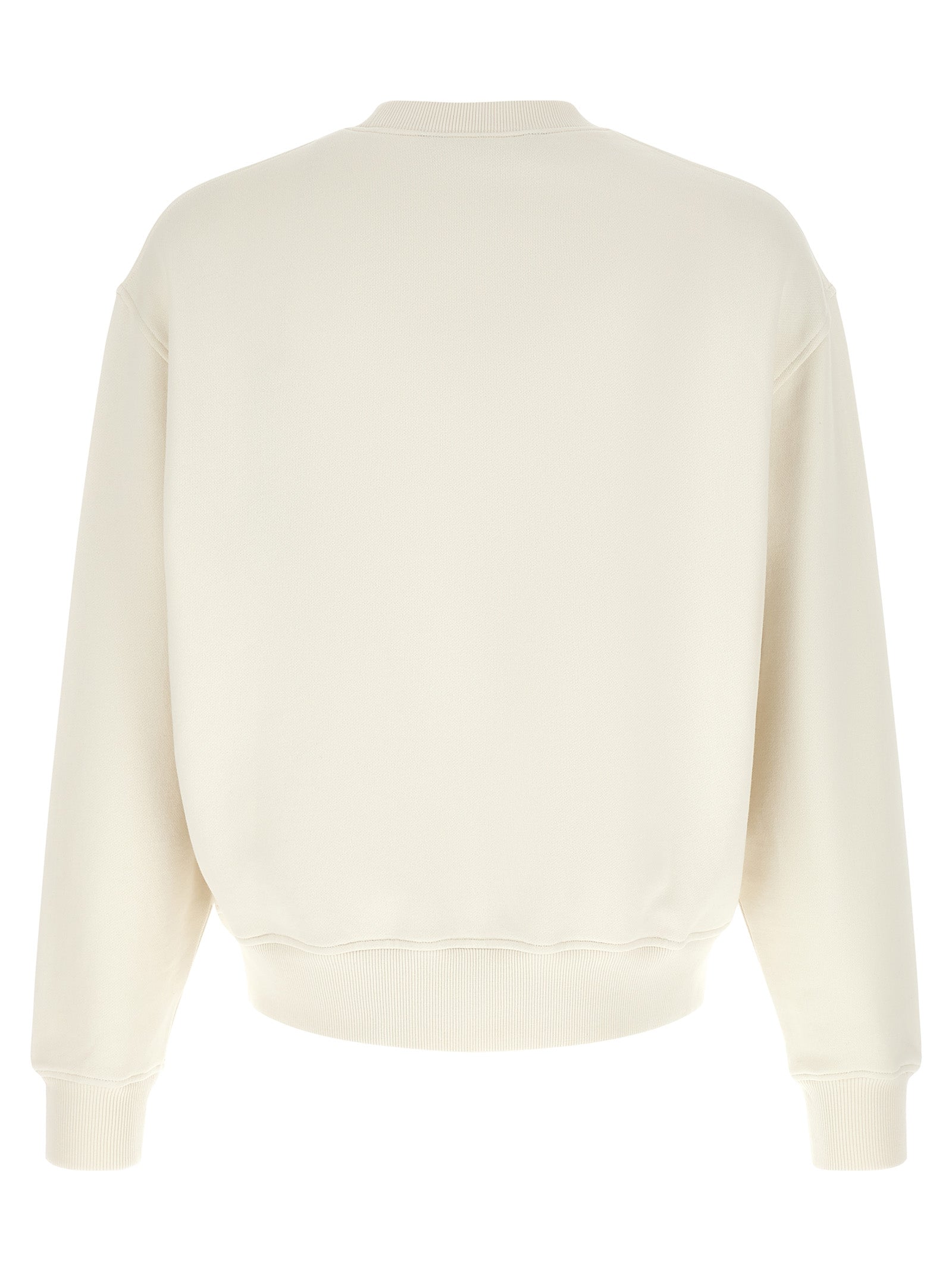Elevate your wardrobe with the Palm Angels White Cotton Sweatshirt, a luxurious blend of comfort and style, featuring a distinctive bear patch for the discerning trendsetter.