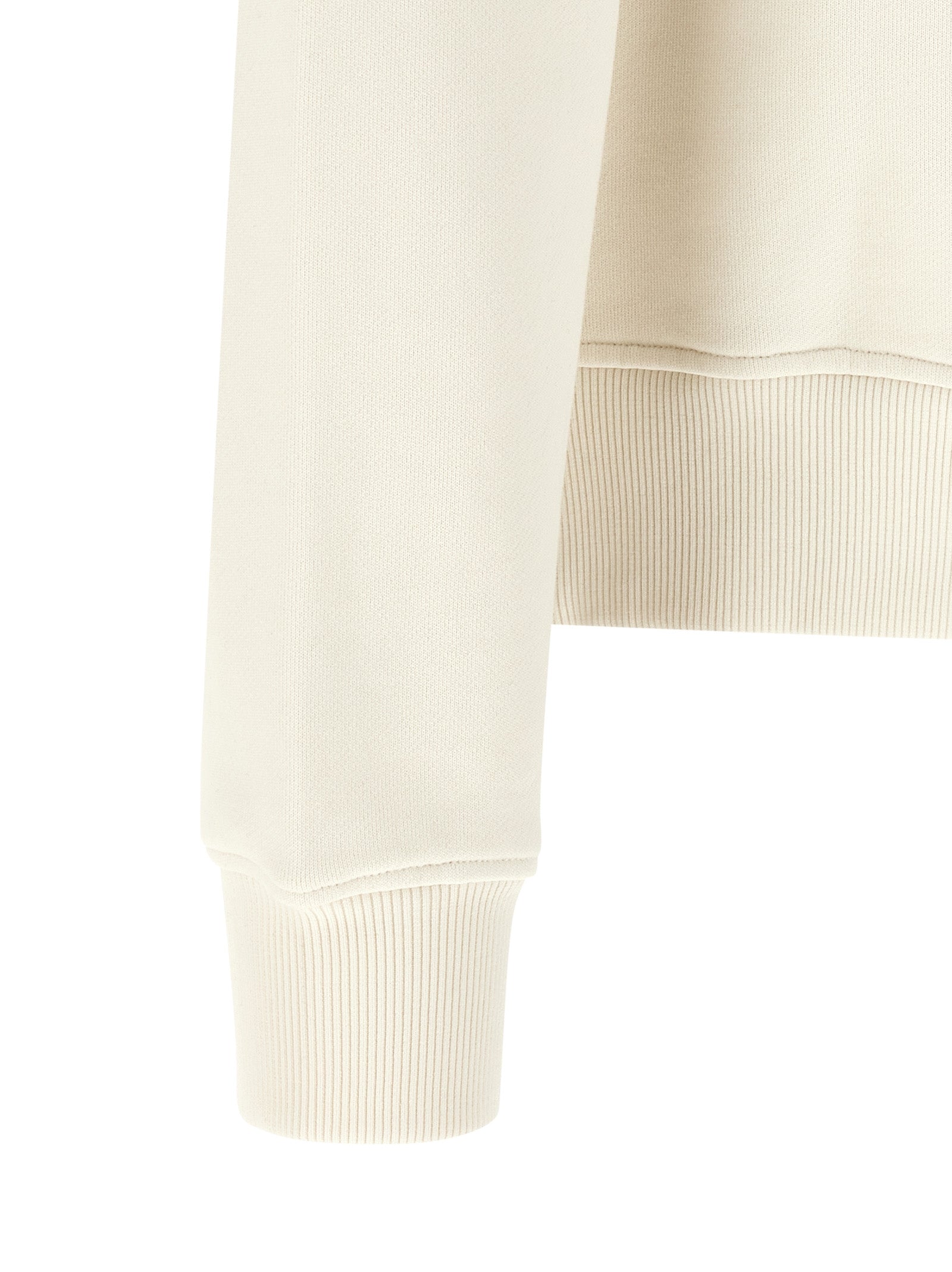 Elevate your style with the Palm Angels White Cotton Sweatshirt, a luxurious blend of comfort and sophistication, perfect for the discerning trendsetter.