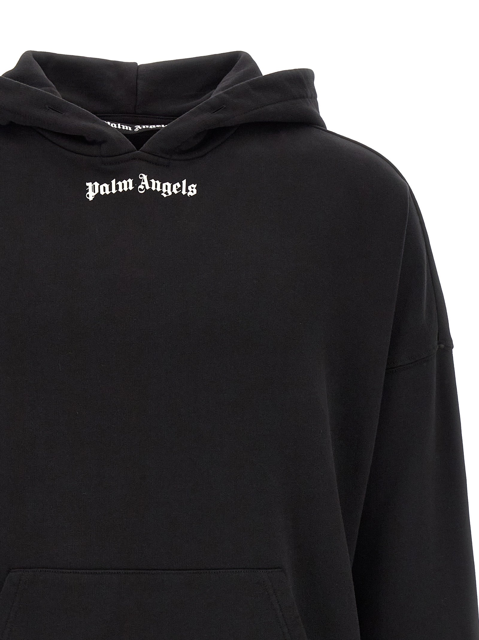 Elevate your streetwear collection with the Palm Angels Bicolor Cotton Sweatshirt, a luxurious blend of comfort and style, perfect for the discerning fashion connoisseur.