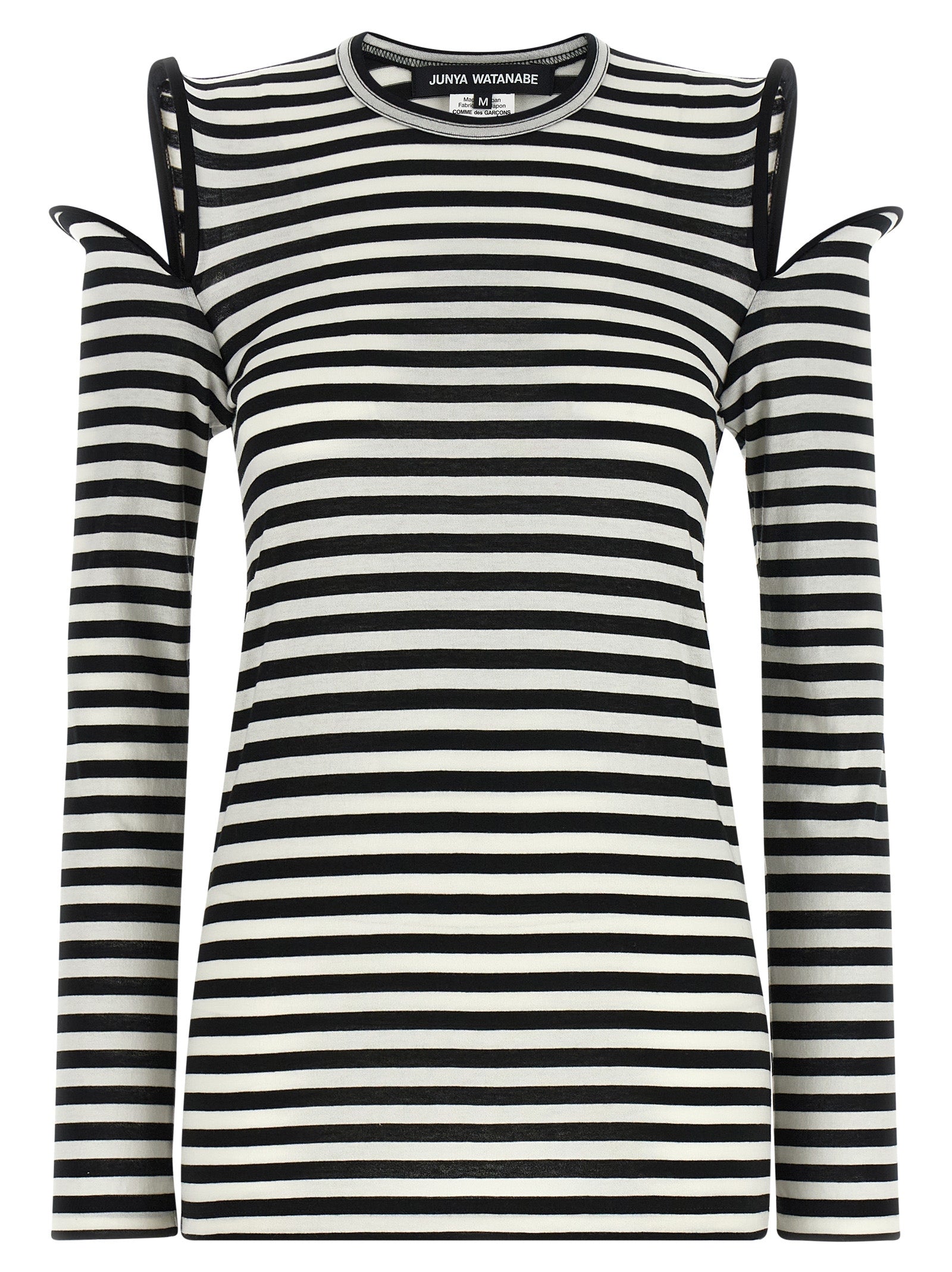 Experience the exquisite Junya Watanabe Bicolor Cotton T-Shirt, where sculptural elegance meets luxurious comfort, redefining your wardrobe with timeless sophistication.