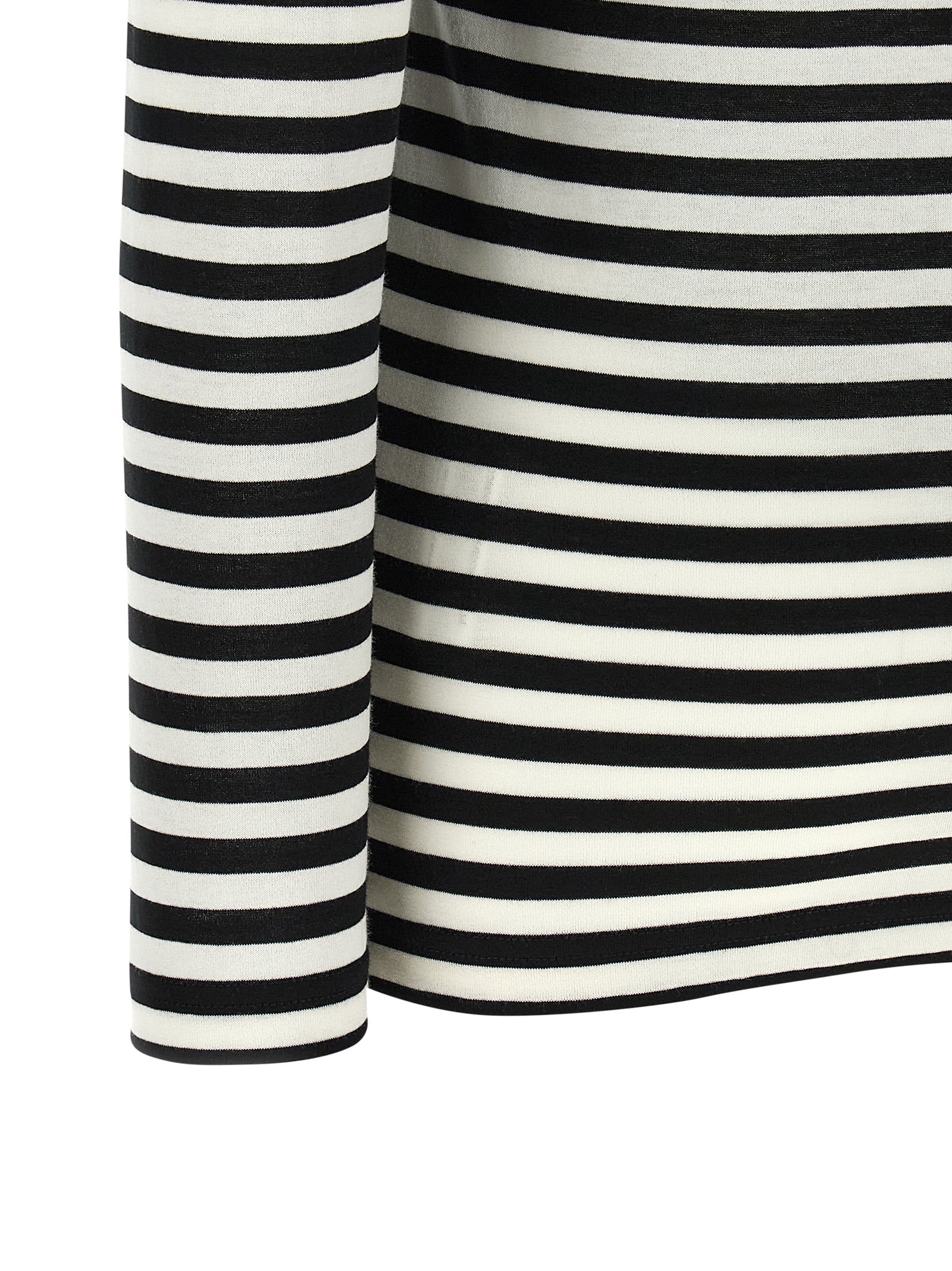 Elevate your wardrobe with the Junya Watanabe Bicolor Cotton T-Shirt, a luxurious blend of sculptural design and timeless elegance, perfect for the discerning individual.