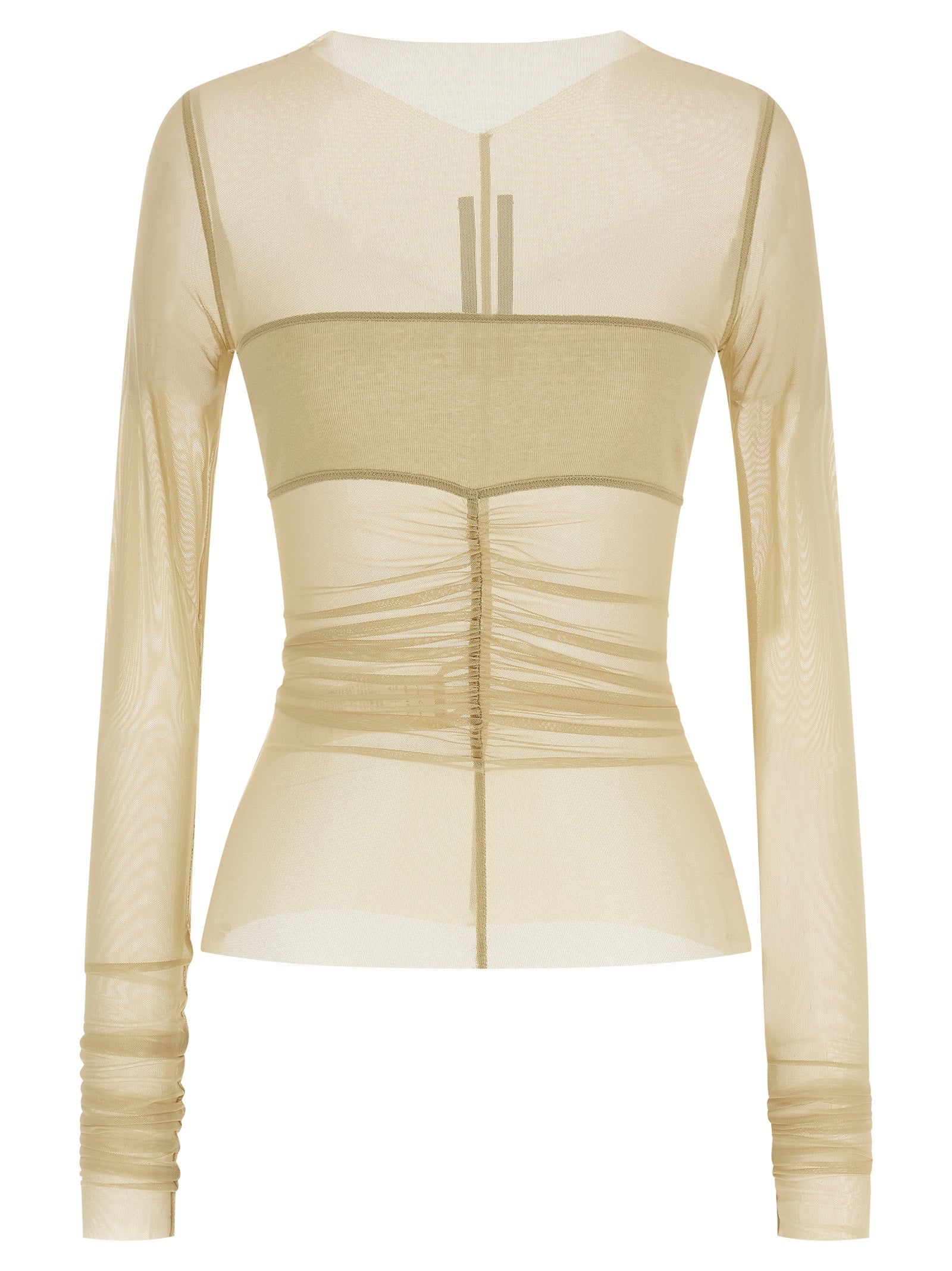 Rick Owens Beige Nylon Shirt - Artisanal Couture Elegance