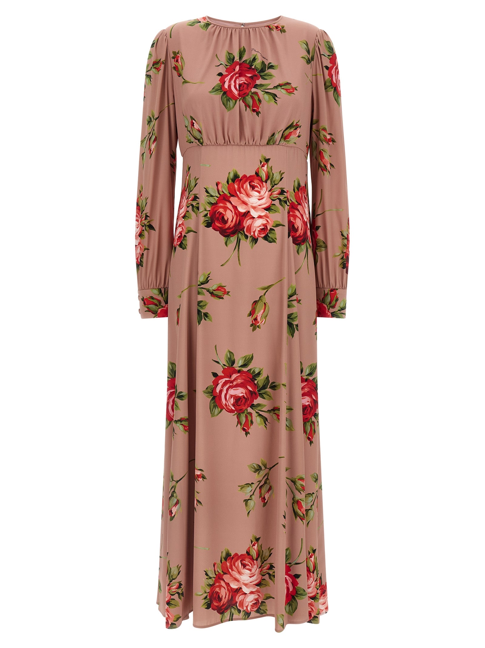 Experience the allure of Dolce & Gabbana's Multicolor Silk Long Dress, a masterpiece of exquisite craftsmanship and elegance, perfect for sophisticated occasions.