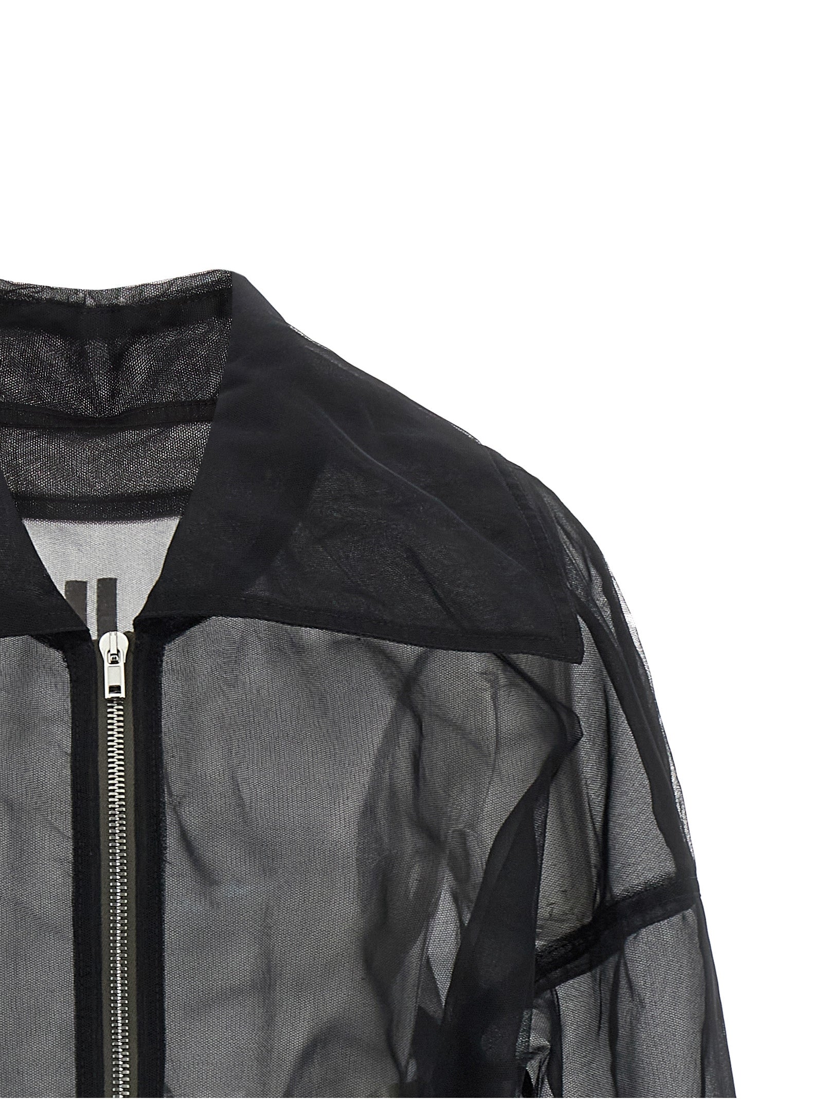 Rick Owens Black Nylon Bomber