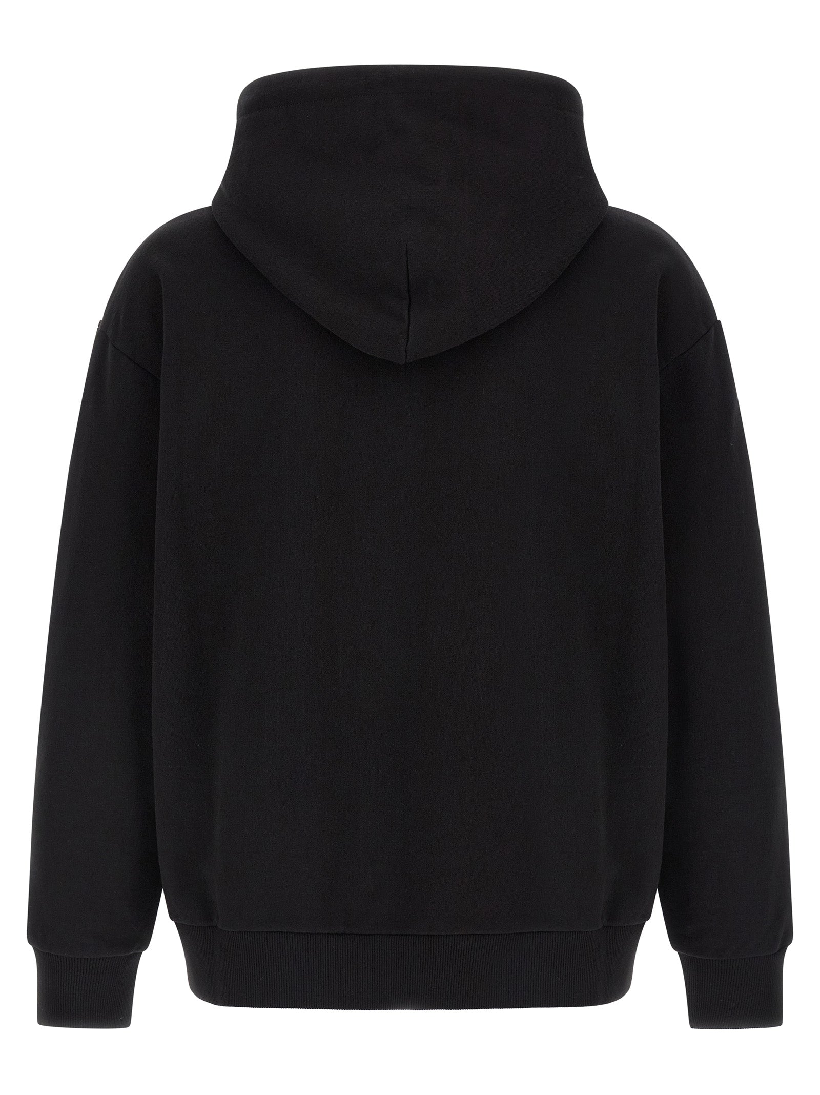 Indulge in the MM6 Maison Margiela Black Cotton Sweatshirt, a luxurious blend of artisanal craftsmanship and contemporary elegance, perfect for discerning tastes.