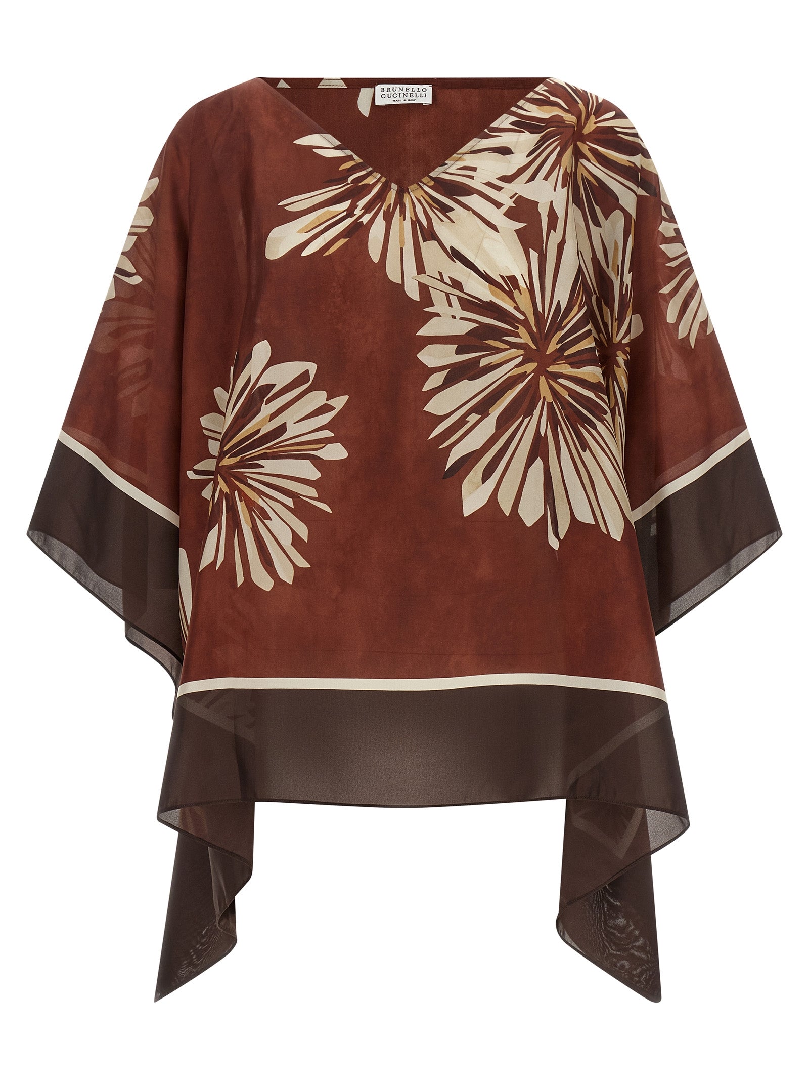 Brunello Cucinelli Silk Blouse – Exquisite Luxury in Bordeaux