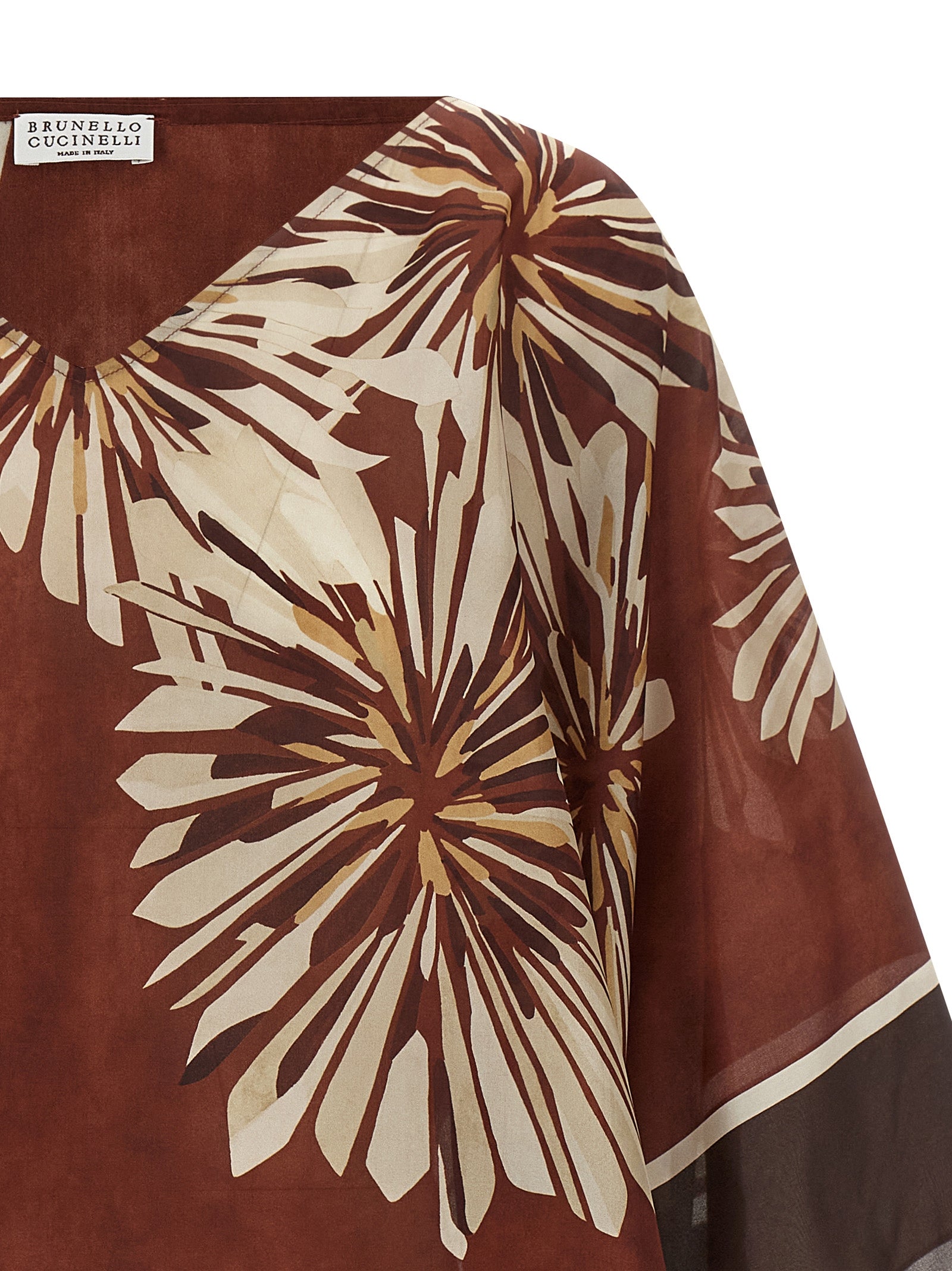 Brunello Cucinelli Bordeaux Silk Blouse - Timeless Luxury Elegance