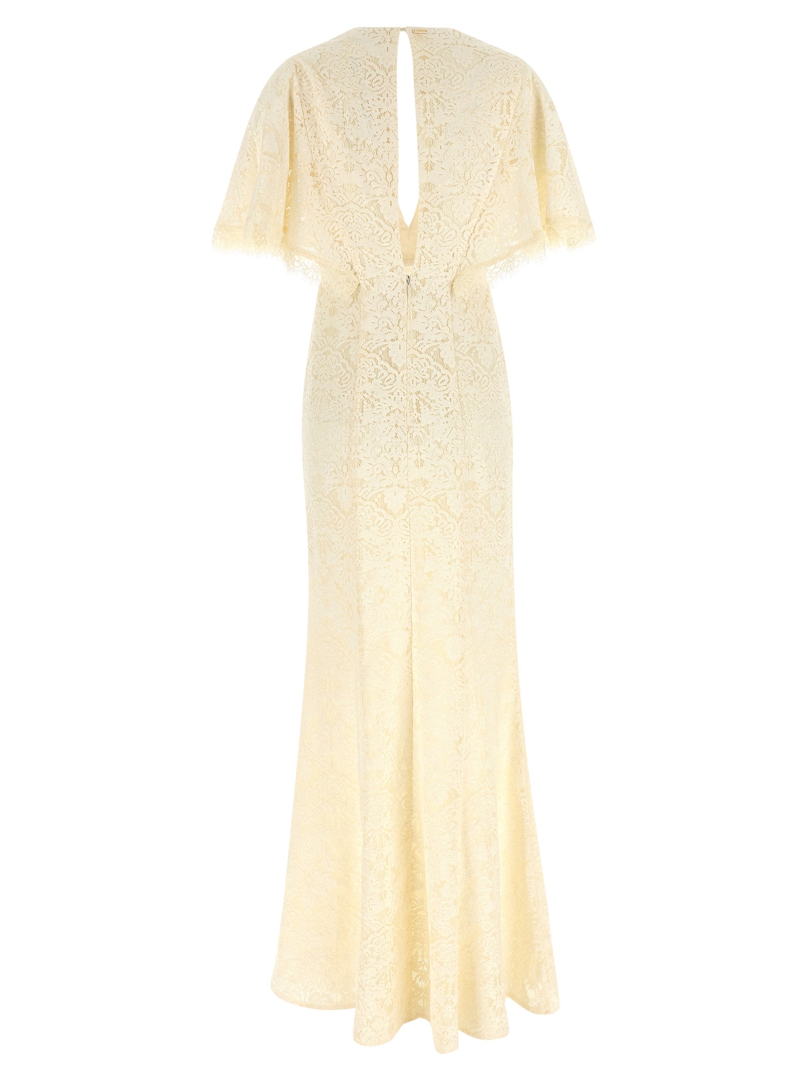 Discover the Twinset White Cotton Long Dress, a masterpiece of luxury crafted from a refined blend of materials, embodying elegance and sophistication for any occasion.