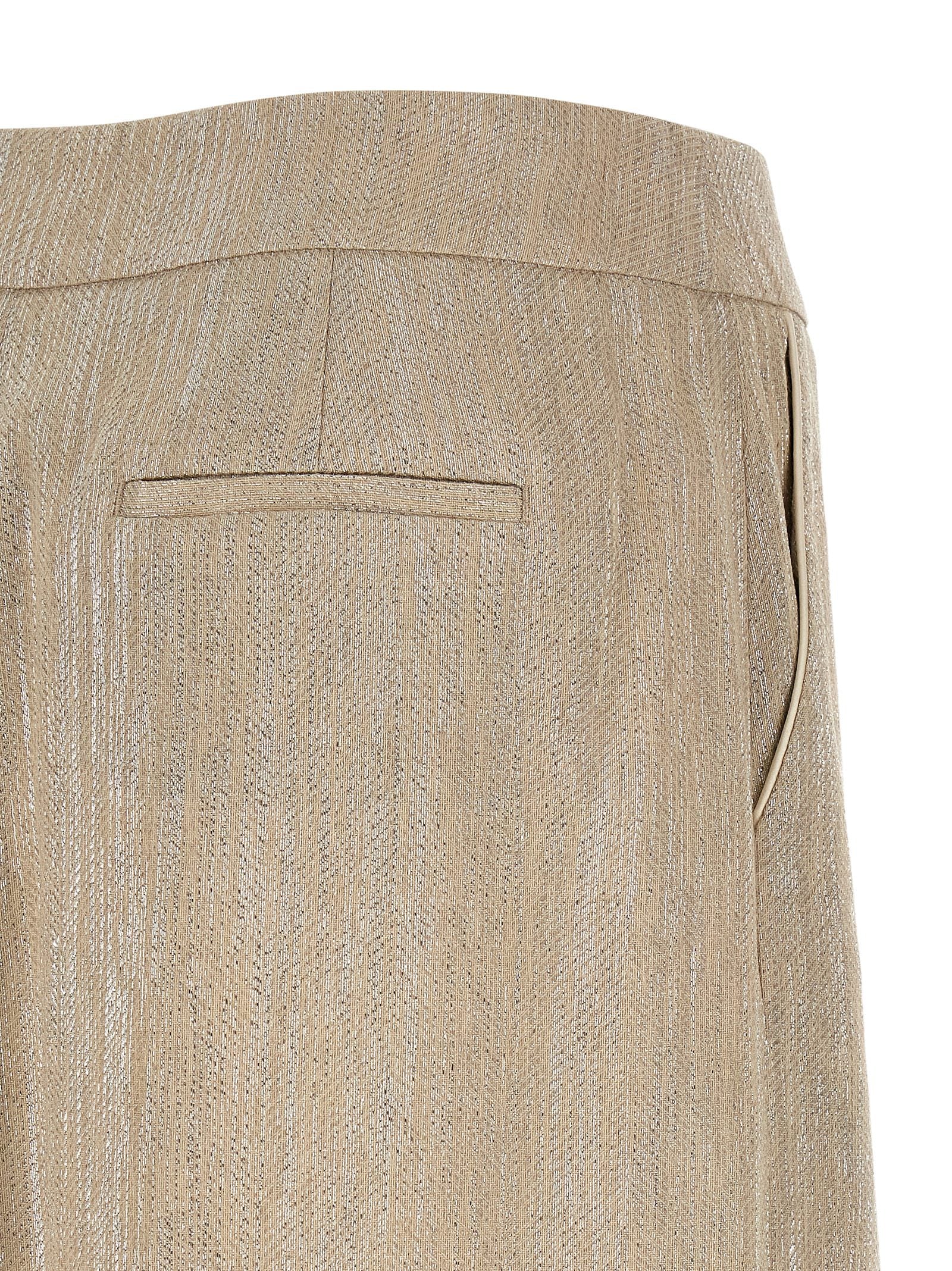 Elevate your wardrobe with the Peserico Beige Viscose Midi Skirt, a masterpiece of Italian craftsmanship that embodies timeless elegance and sophisticated allure.