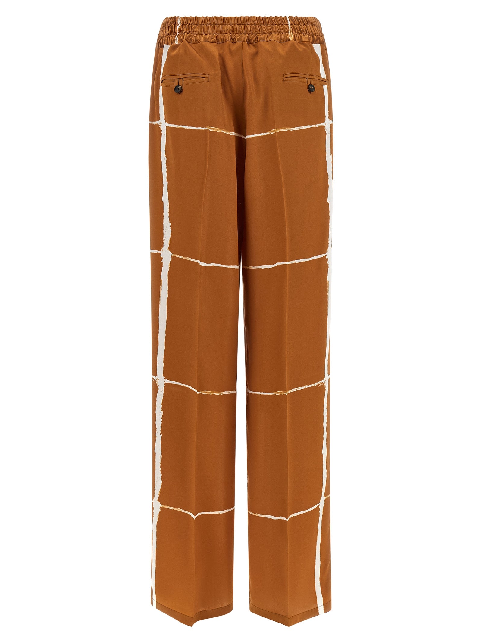 Kiton Brown Silk Casual Pants - Elevate Your Couture Wardrobe