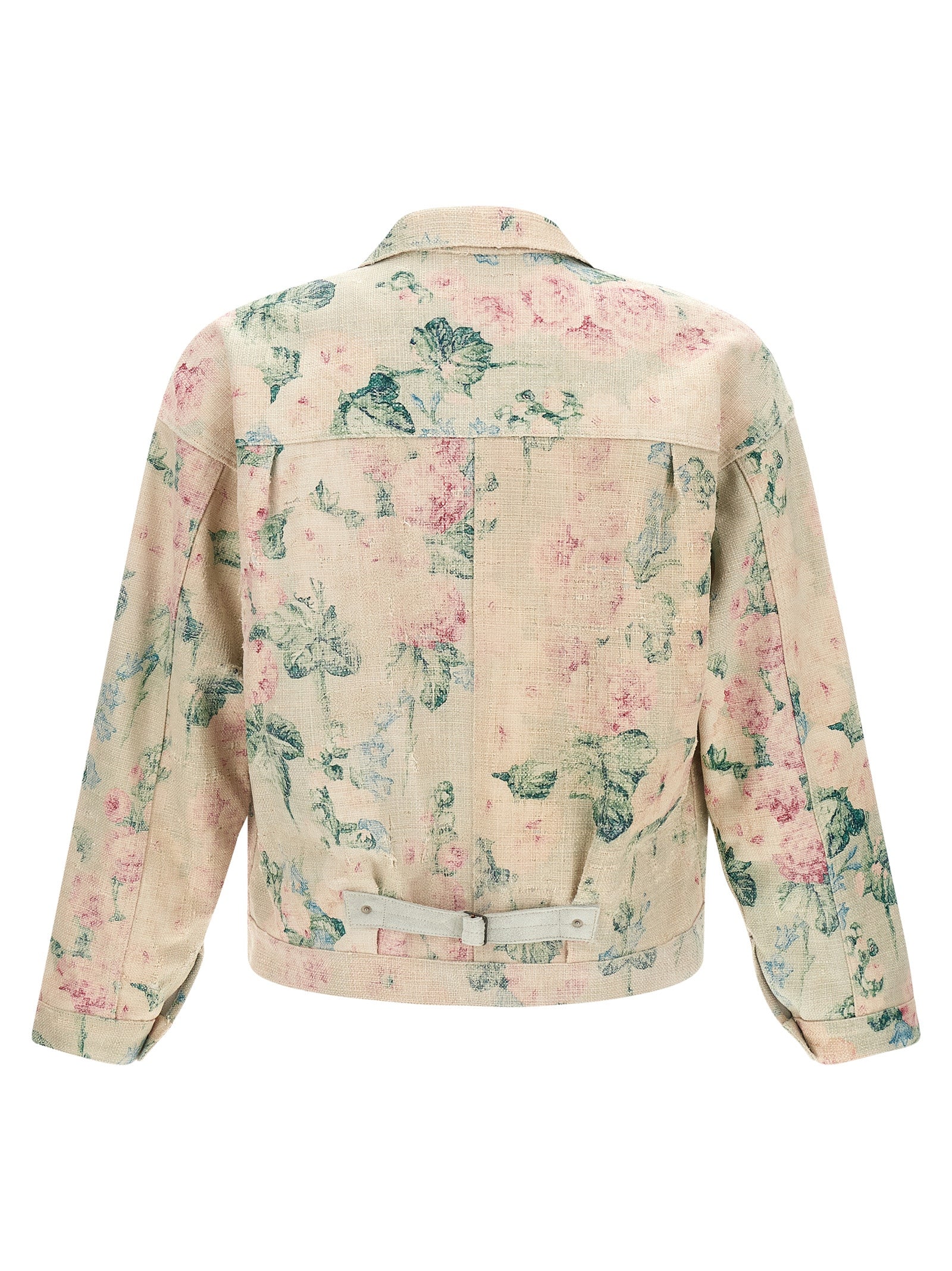 Discover the Junya Watanabe Multicolor Rayon Denim Jacket, a luxurious blend of floral jacquard and suede, embodying timeless elegance and artistic craftsmanship for the discerning individual.