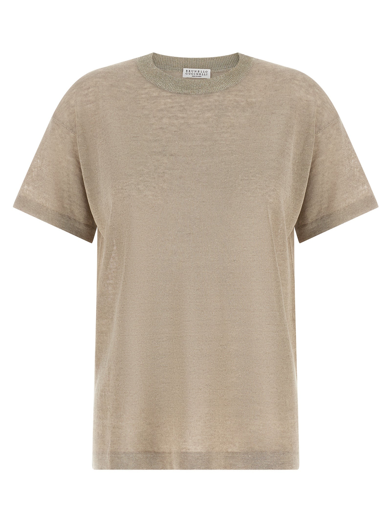 Brunello Cucinelli Beige Linen Cardigan - Artisanal Luxury Knit