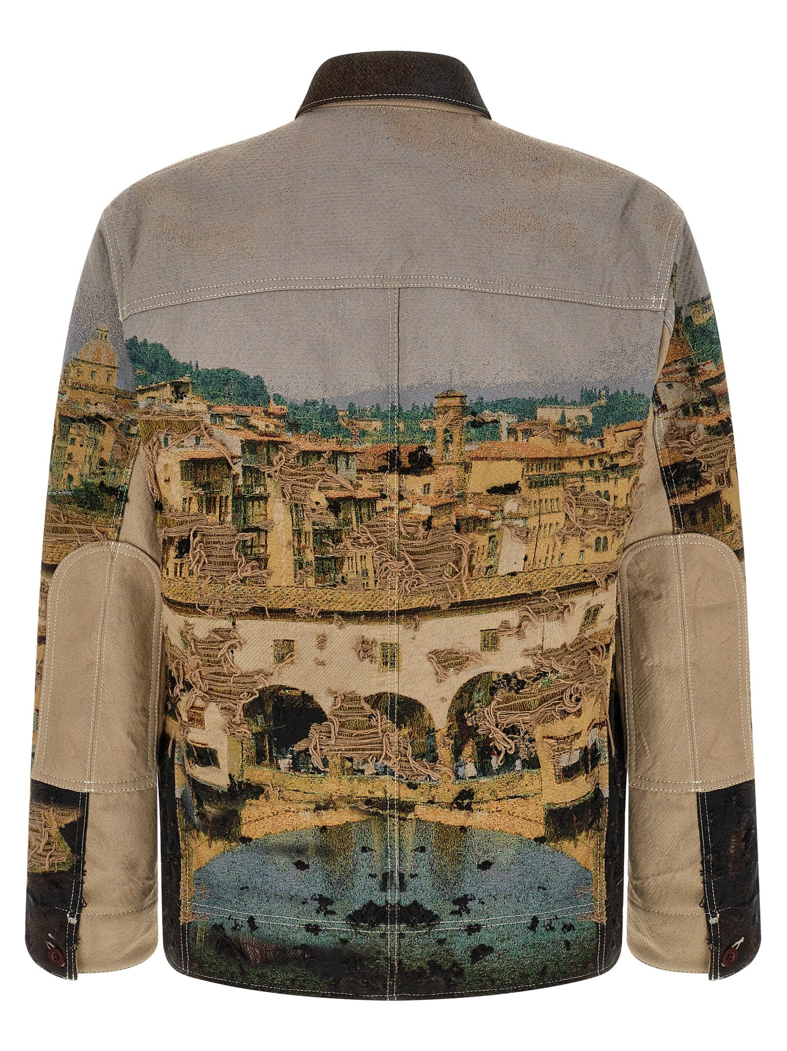 Discover the Junya Watanabe Multicolor Polyester Jacket, a masterpiece of avant-garde design, blending luxurious materials and intricate craftsmanship for the discerning individual.
