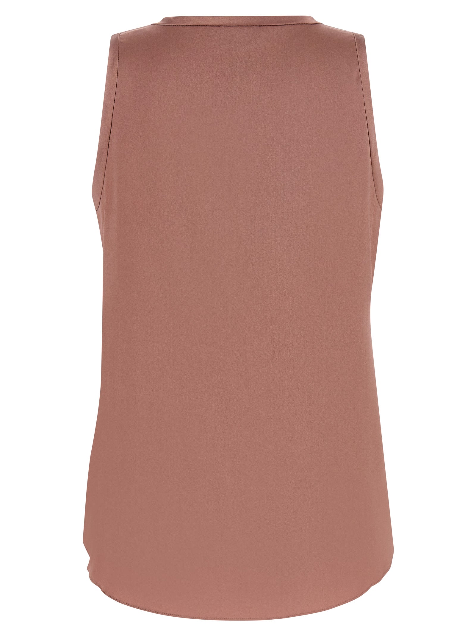 Brunello Cucinelli Silk Sleeveless T-Shirt, Artisanal Luxury Elegance