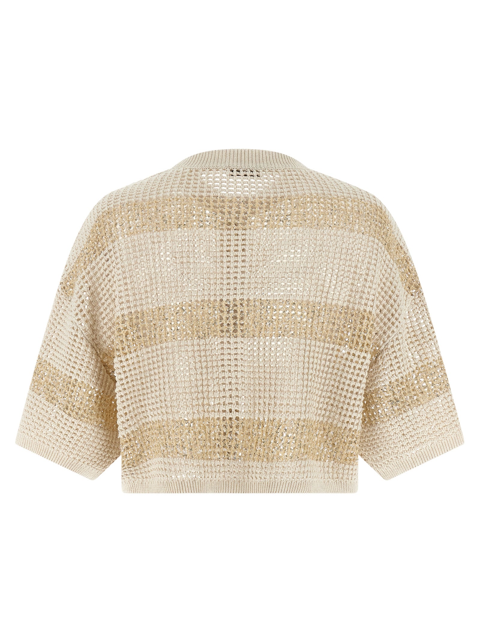 Brunello Cucinelli Beige Cotton Cardigan - Artisanal Luxury Fashion