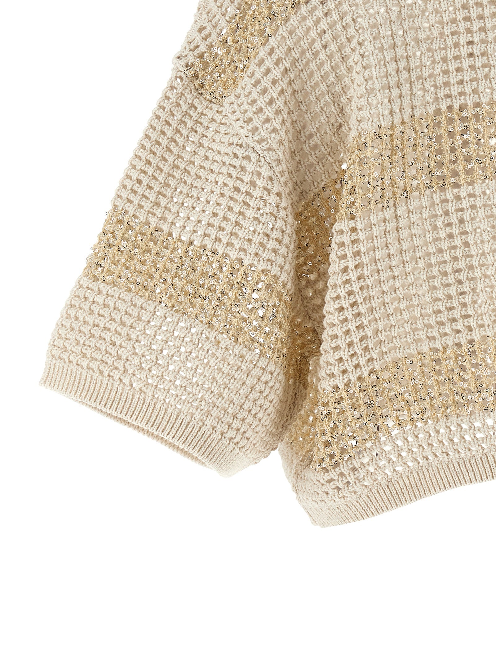 Brunello Cucinelli Beige Cotton Cardigan - Artisanal Luxury Fashion